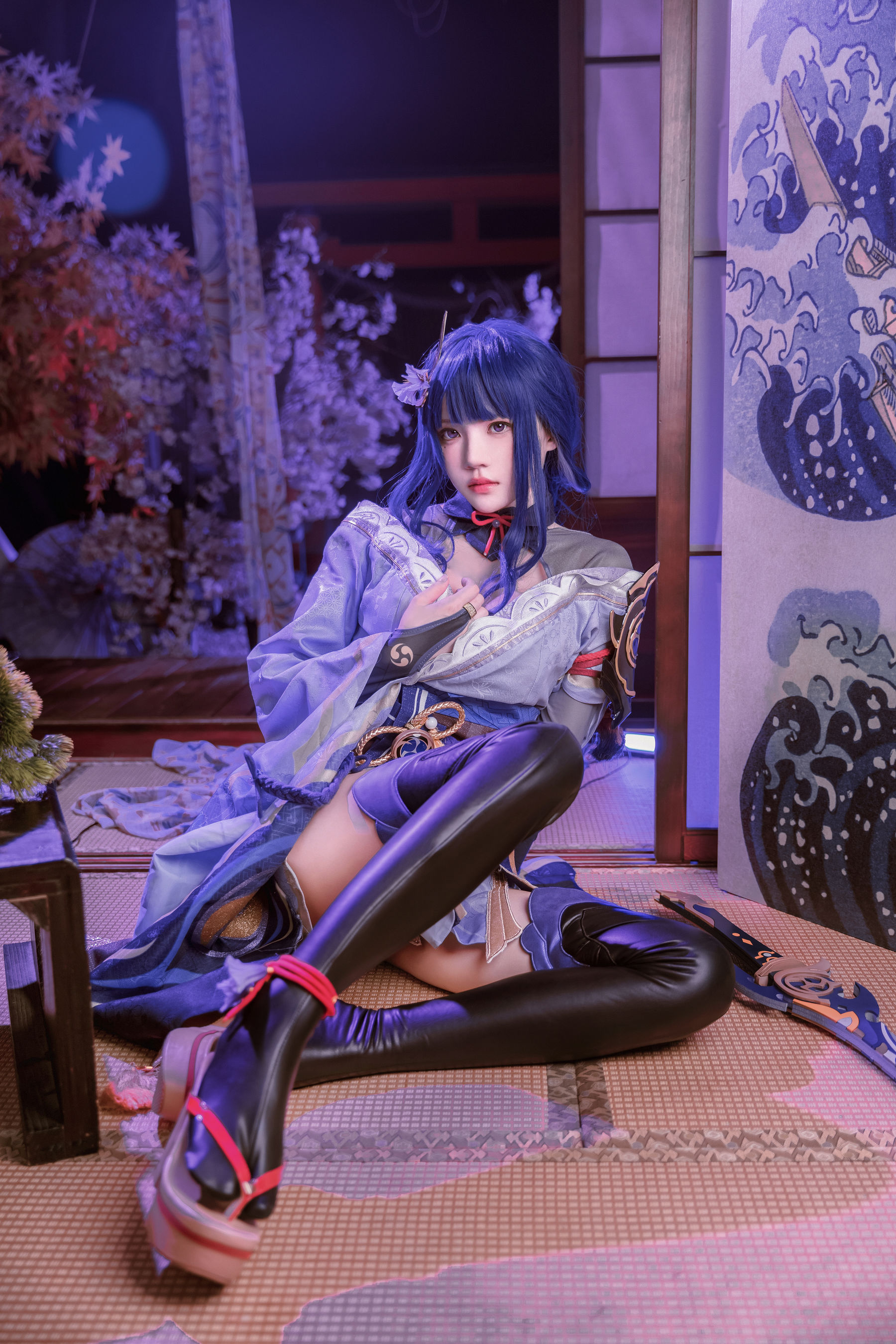 [福利COS] 桜桃喵 - 雷电将军第4张