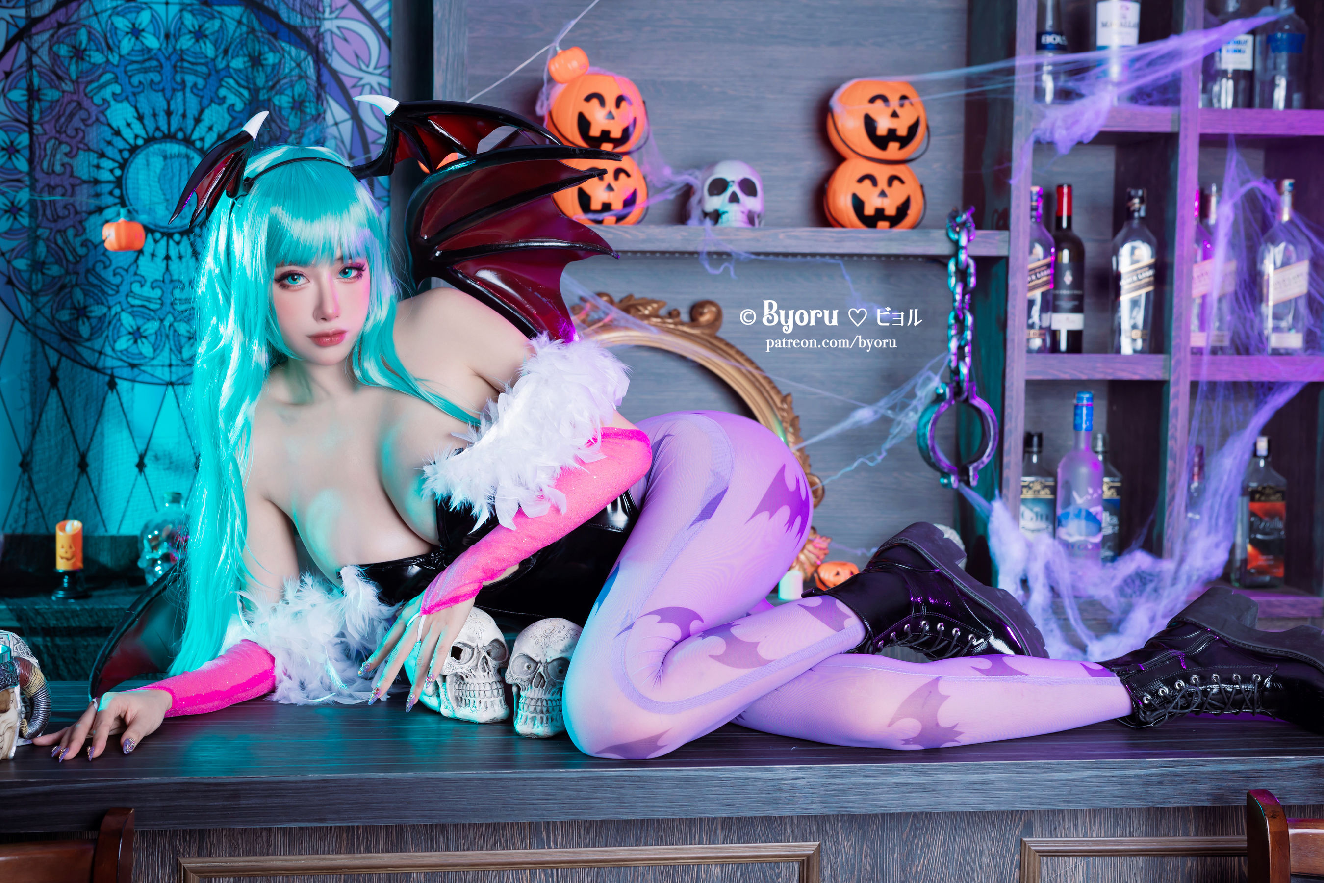 [福利COS] 日本性感萝莉Byoru - Morrigan第6张