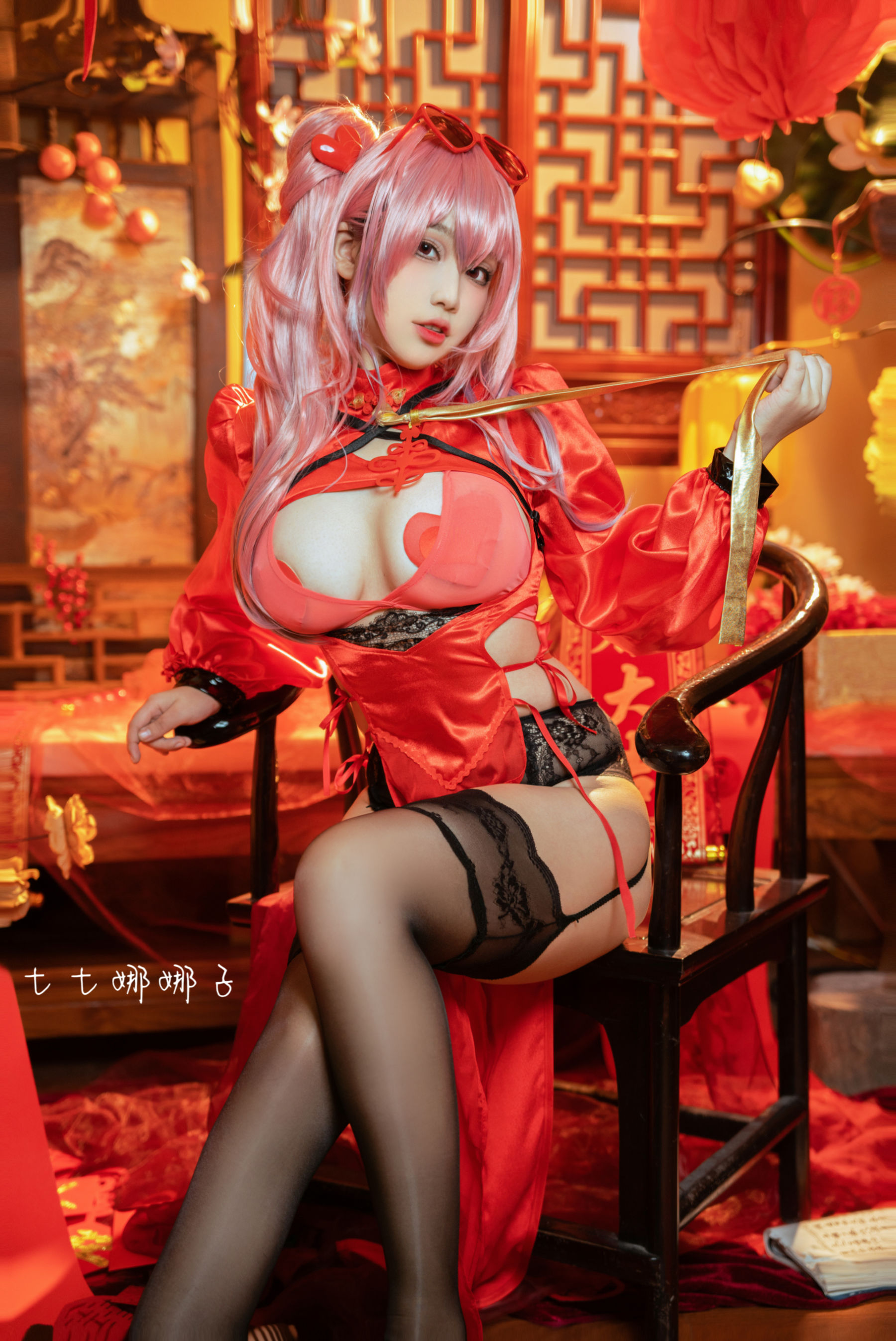 [福利COS] 七七娜娜子 - 布莱默顿新春旗袍第6张