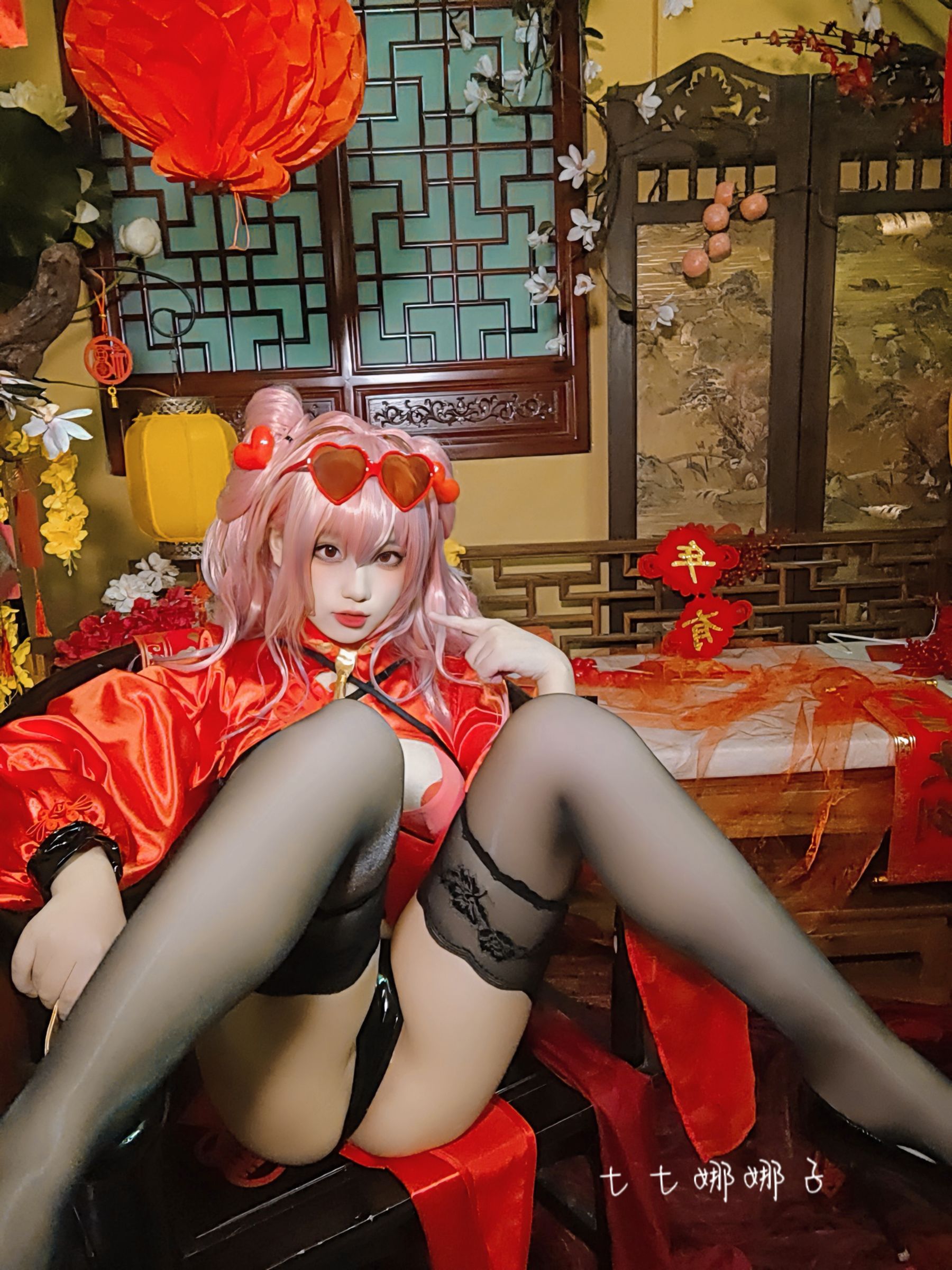 [福利COS] 七七娜娜子 - 布莱默顿新春旗袍第23张