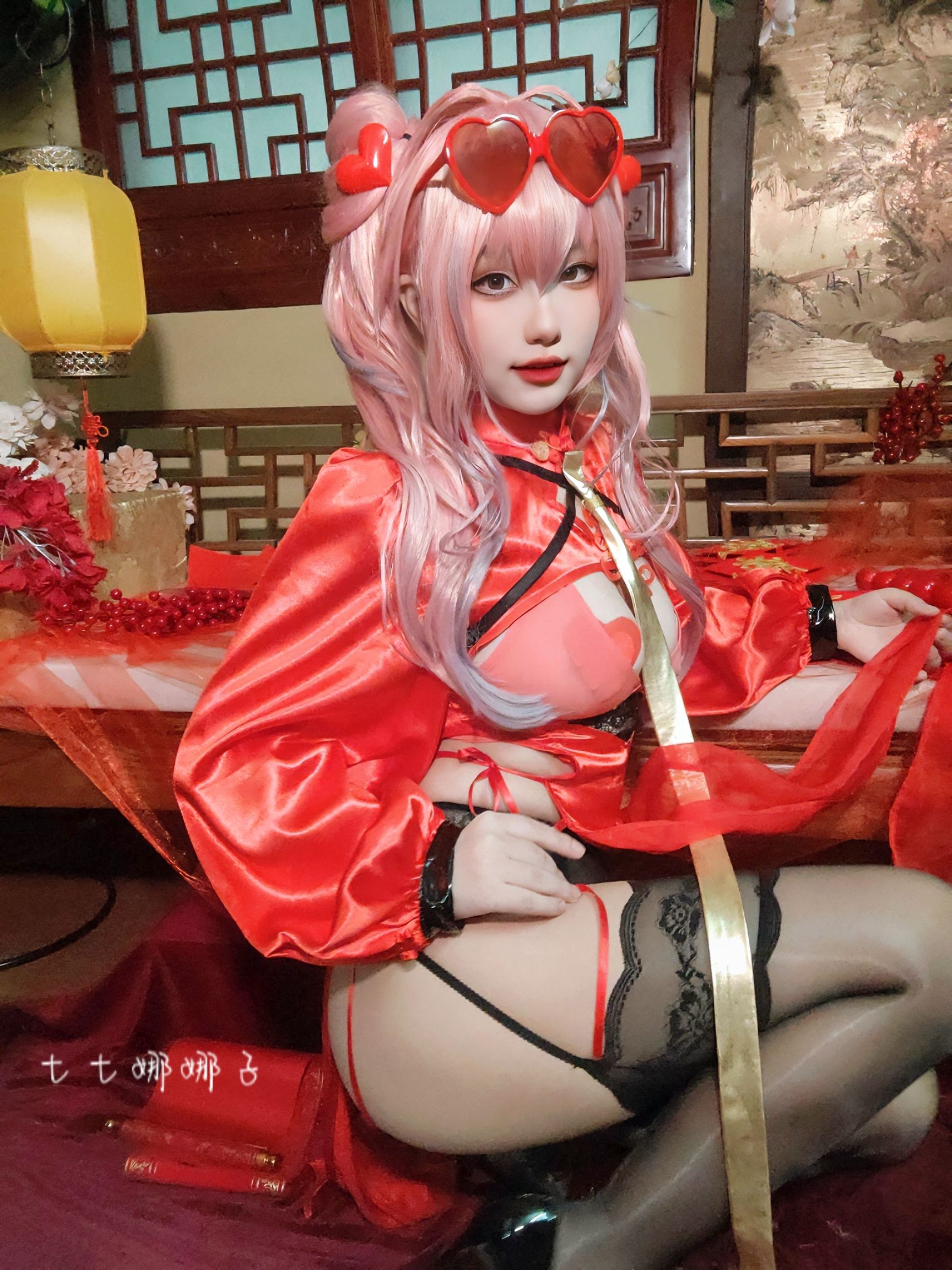 [福利COS] 七七娜娜子 - 布莱默顿新春旗袍第28张