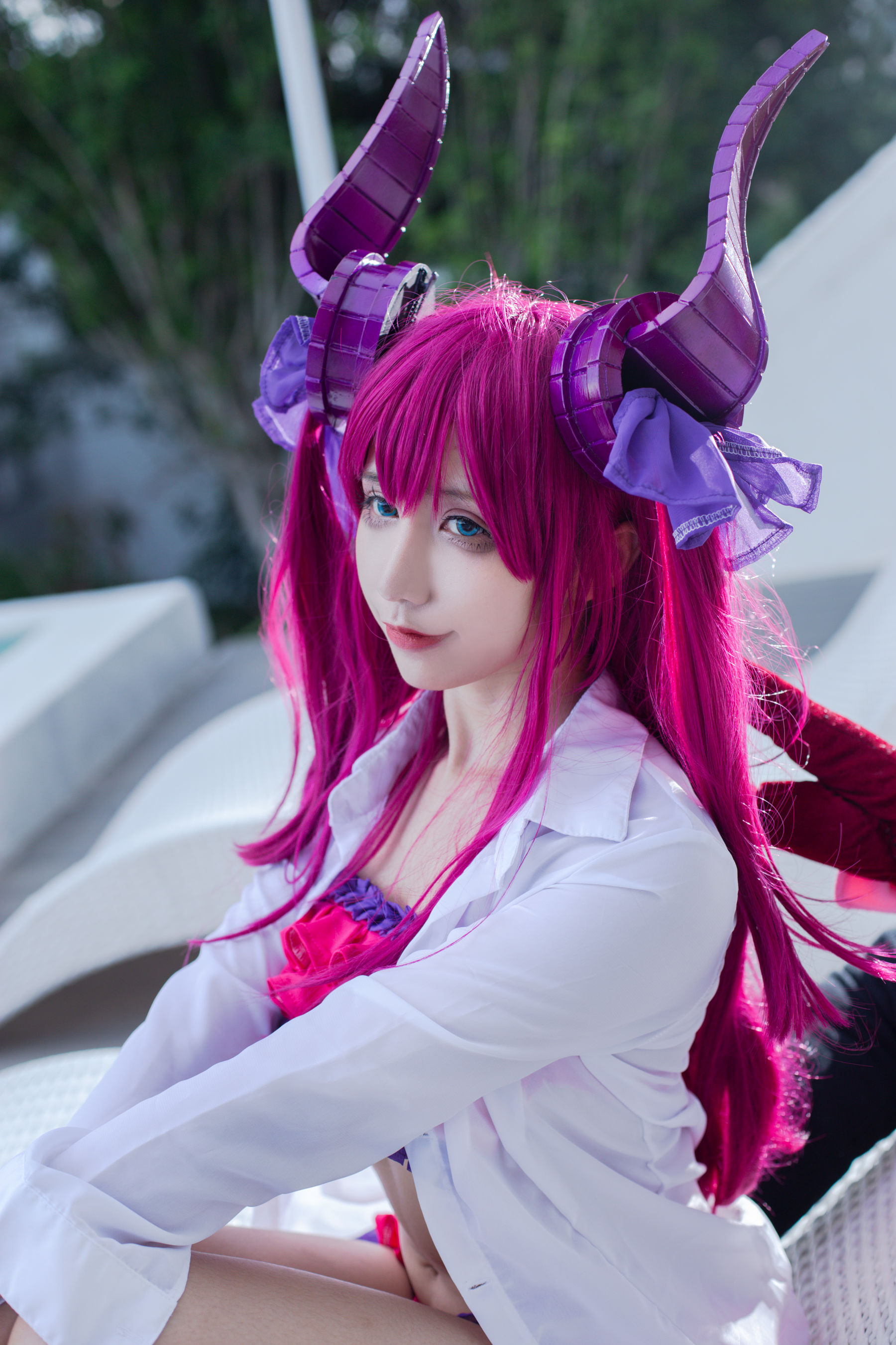 [福利COS] 动漫博主九曲Jean - 龙娘泳装第6张