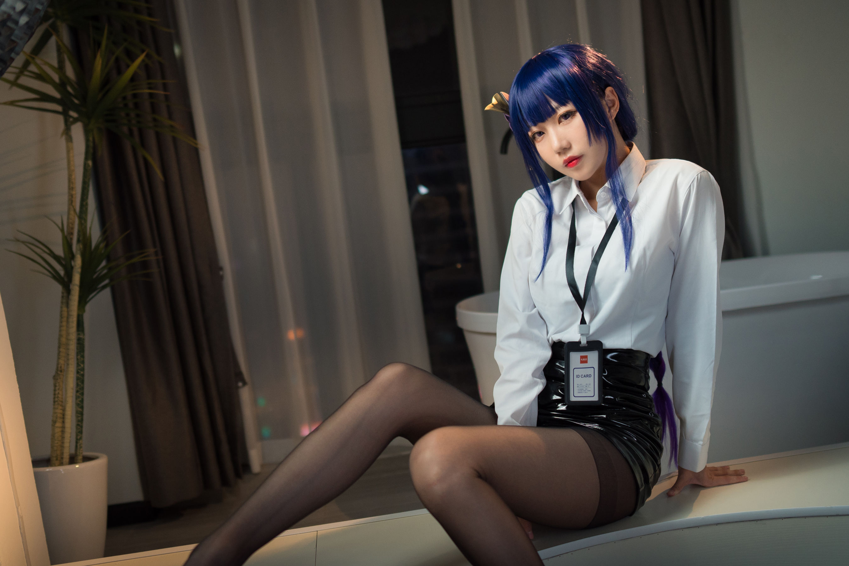 [福利COS] 无影喵喵 - OL雷电将军第3张