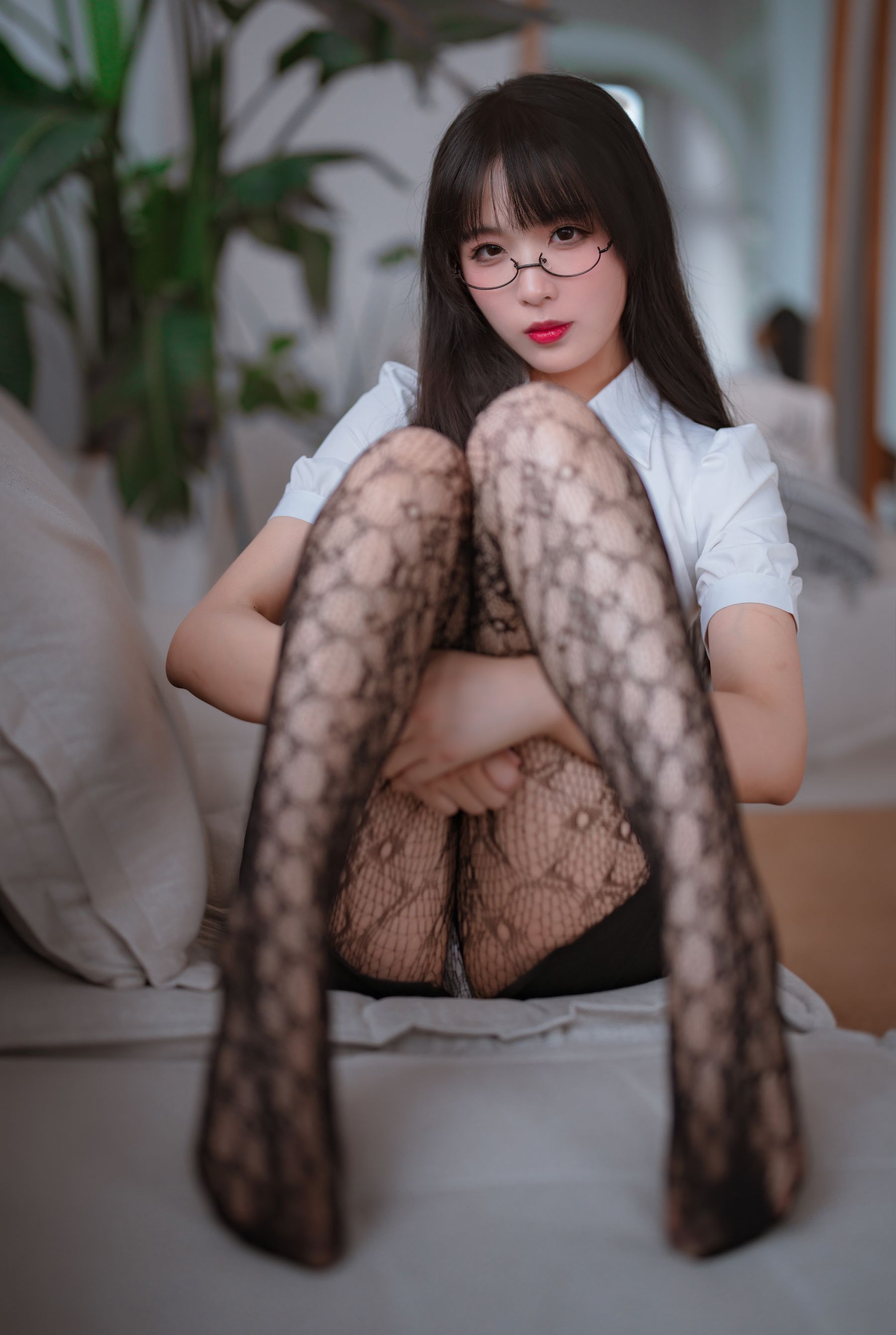 [福利COS] 轩萧学姐 - 提花裤袜第28张