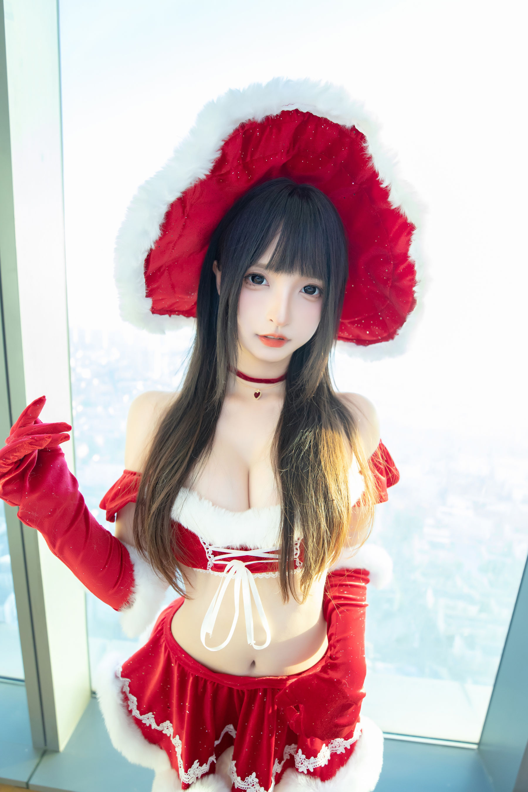 [福利COS] 萝莉神楽板真冬 之圣诞魔法第1张