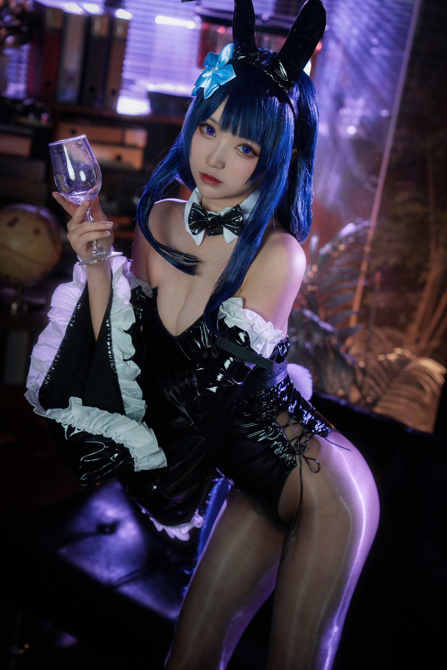 动漫博主大大卷卷小卷 - 原神雷电将军 兔女郎第5张