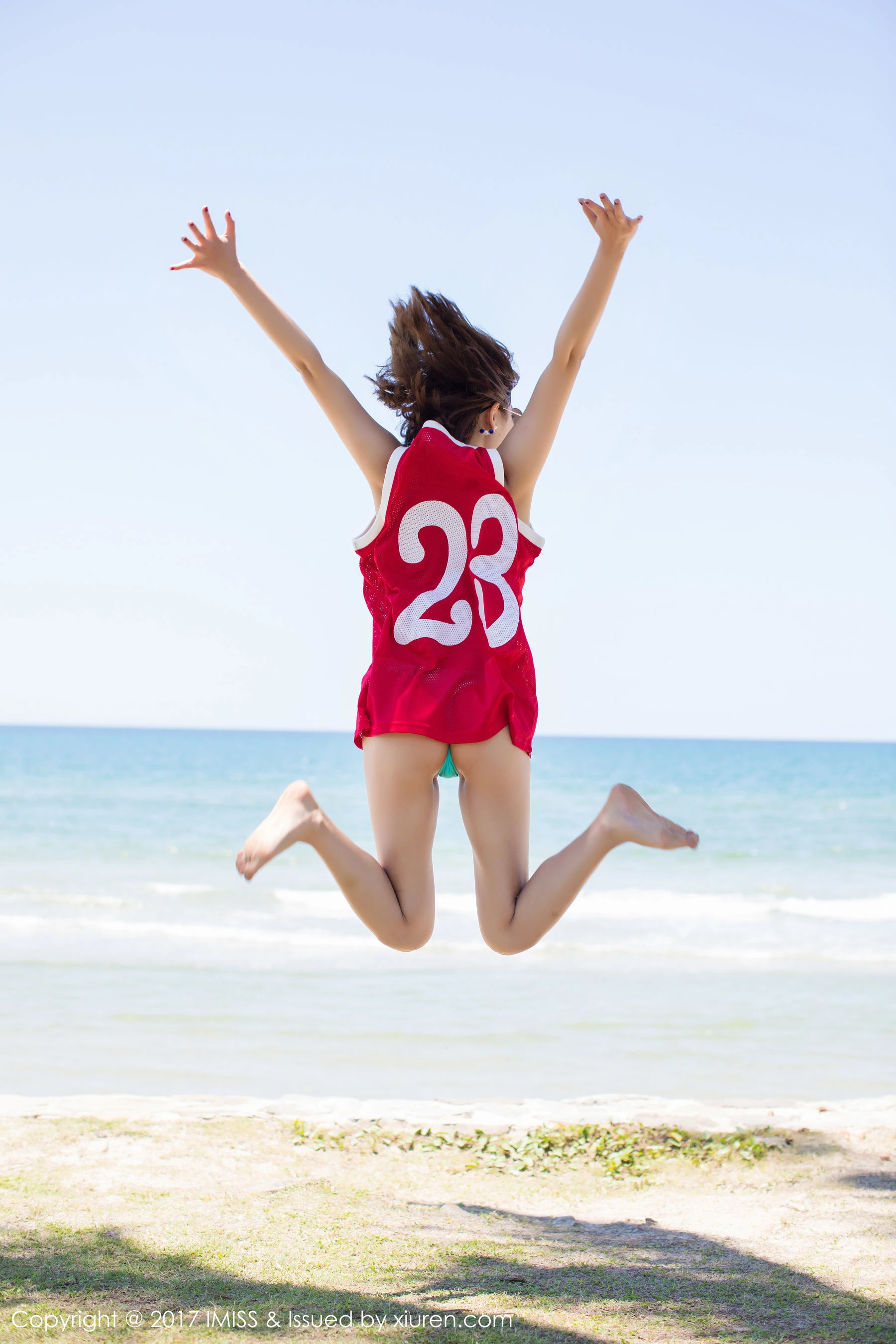  杨晨晨sugar《海边小清新+篮球服》 爱蜜社 VOL.169第2张