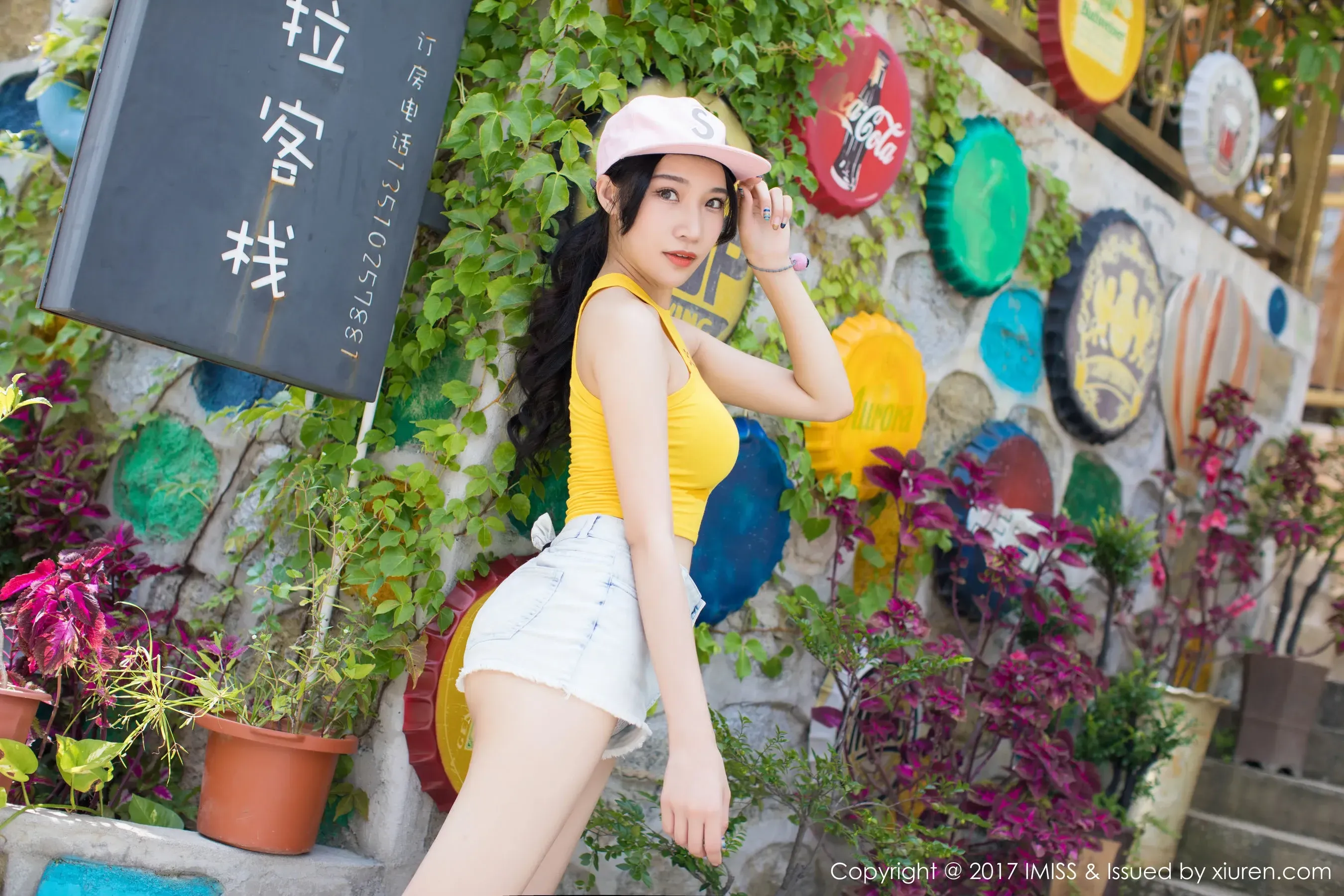  小狐狸Sica《牛仔短裤小清新系列》 爱蜜社 VOL.180第10张