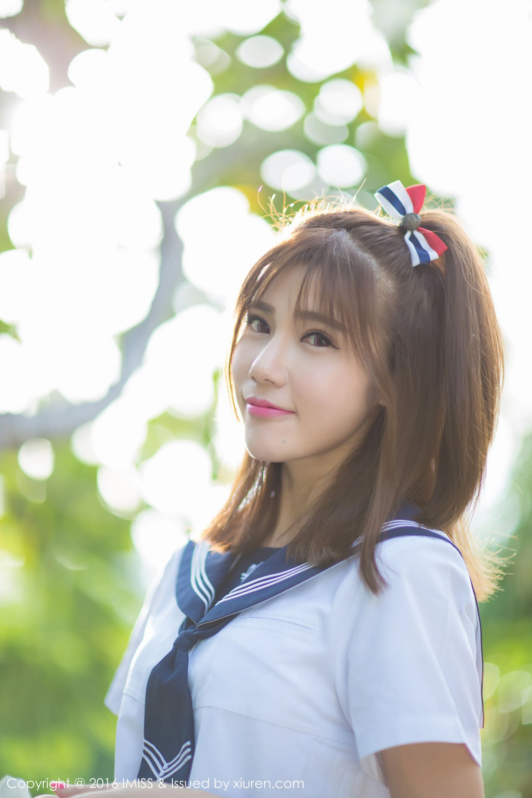  Sandy陈天扬《清纯校服系列+性感比基尼》 爱蜜社IMiss Vol.134第6张