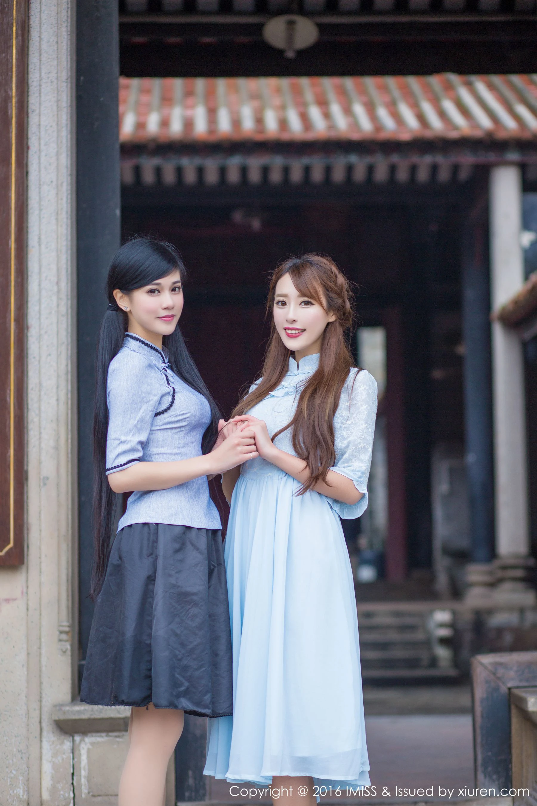  王曼妮、谭小雅《古典旗袍系列》爱蜜社IMiss Vol.070第17张