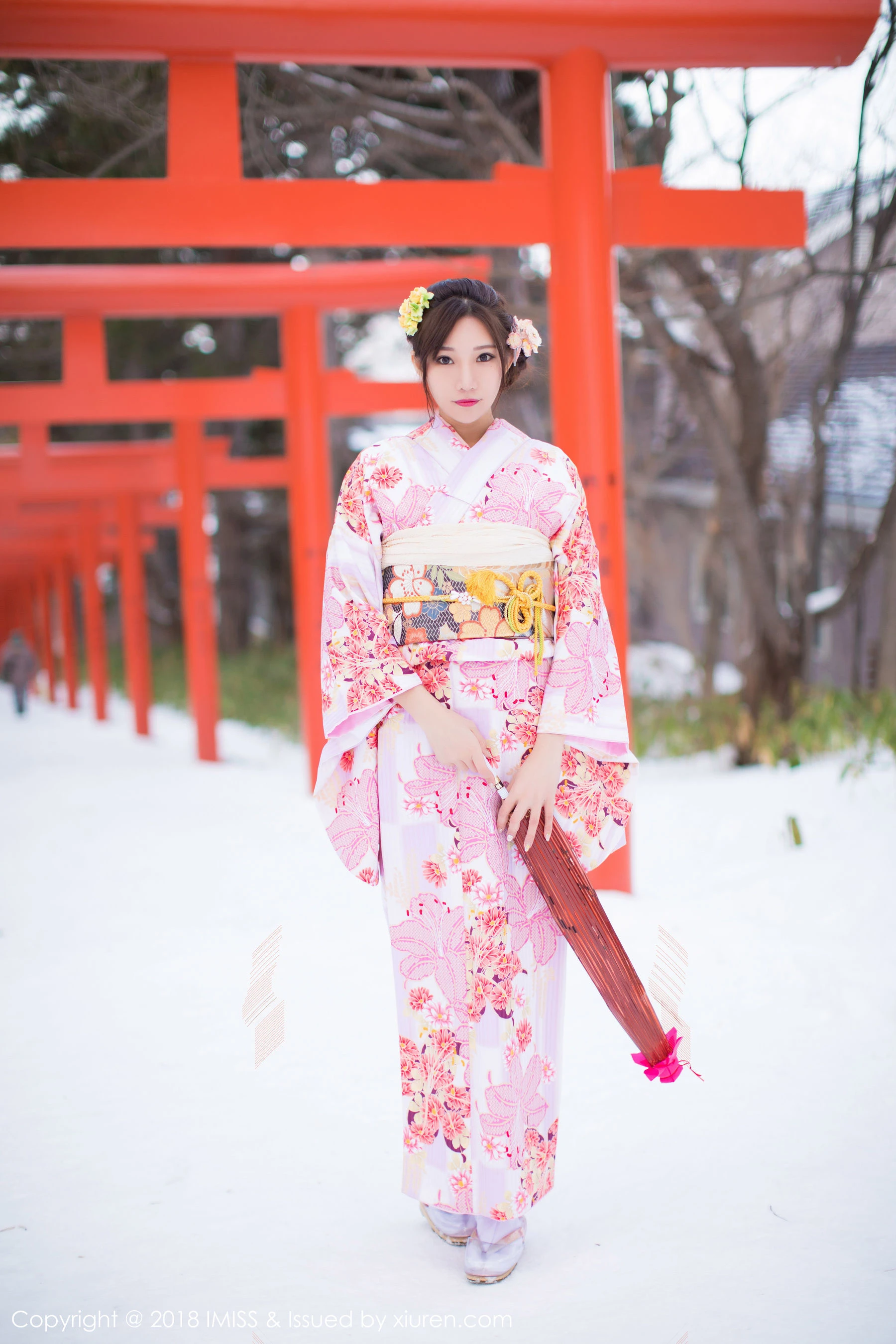 小狐狸Sica《北海道旅拍丝袜》 爱蜜社IMiss Vol.256第9张