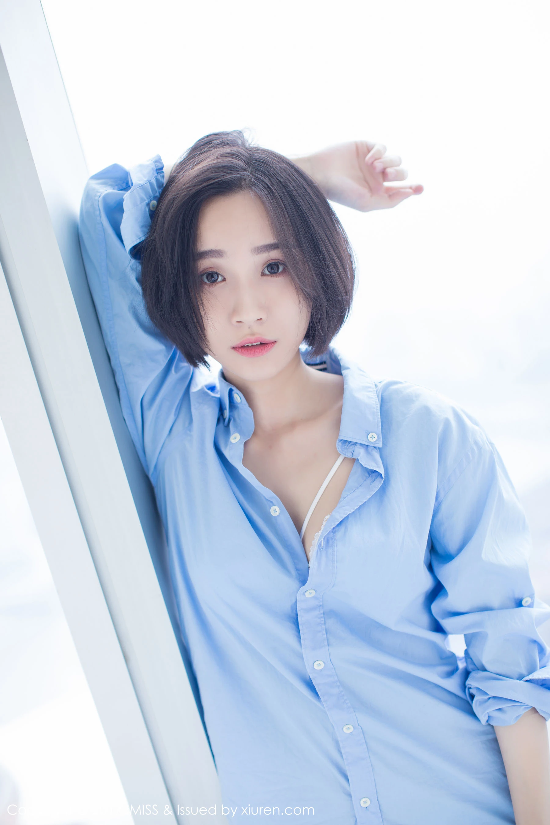 莉雅Livia《日系短发女神》 爱蜜社 VOL.178第6张