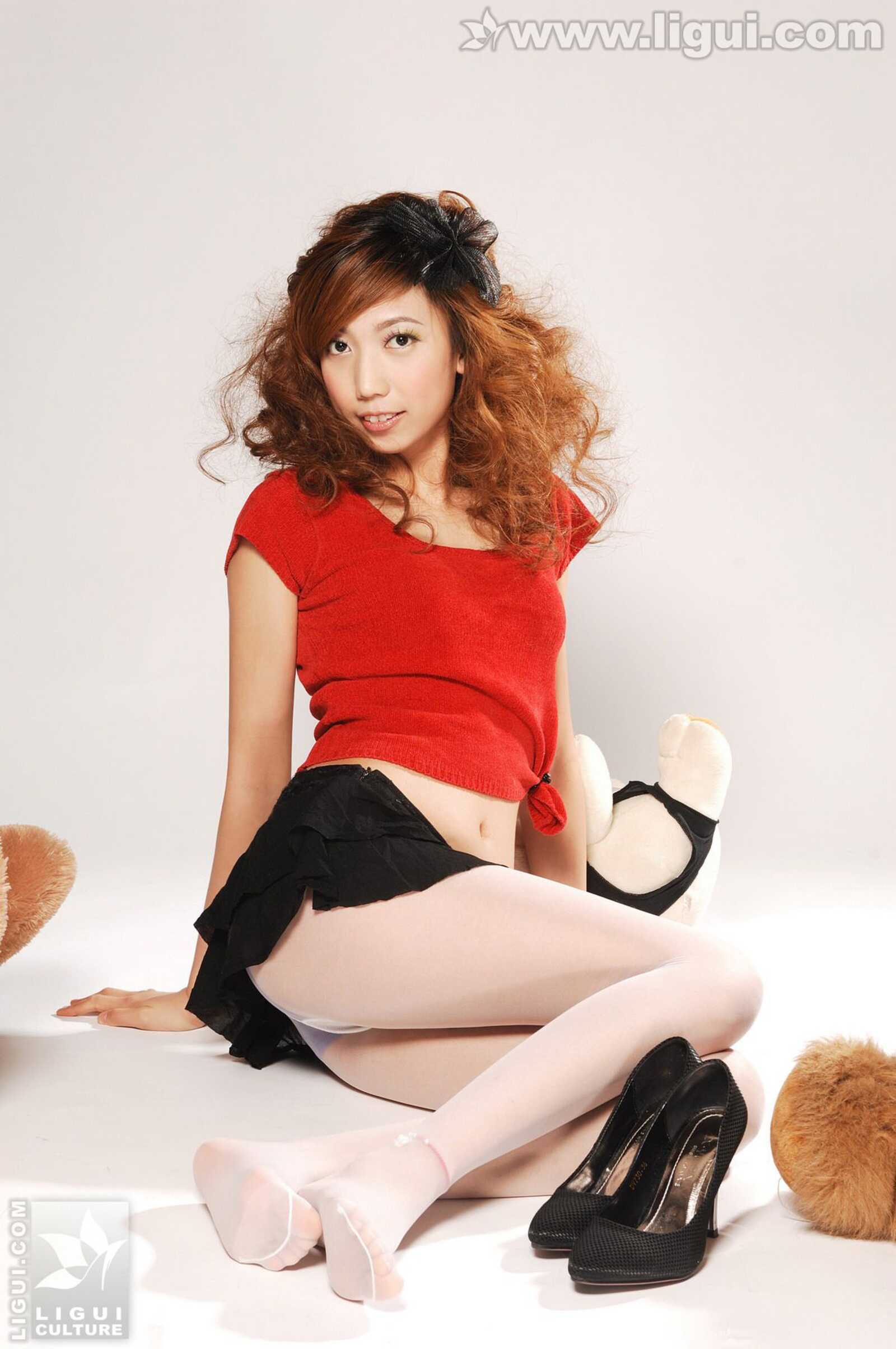 Model 梦娜《性感学生诱惑白丝》 [丽柜LiGui] 丝袜第6张