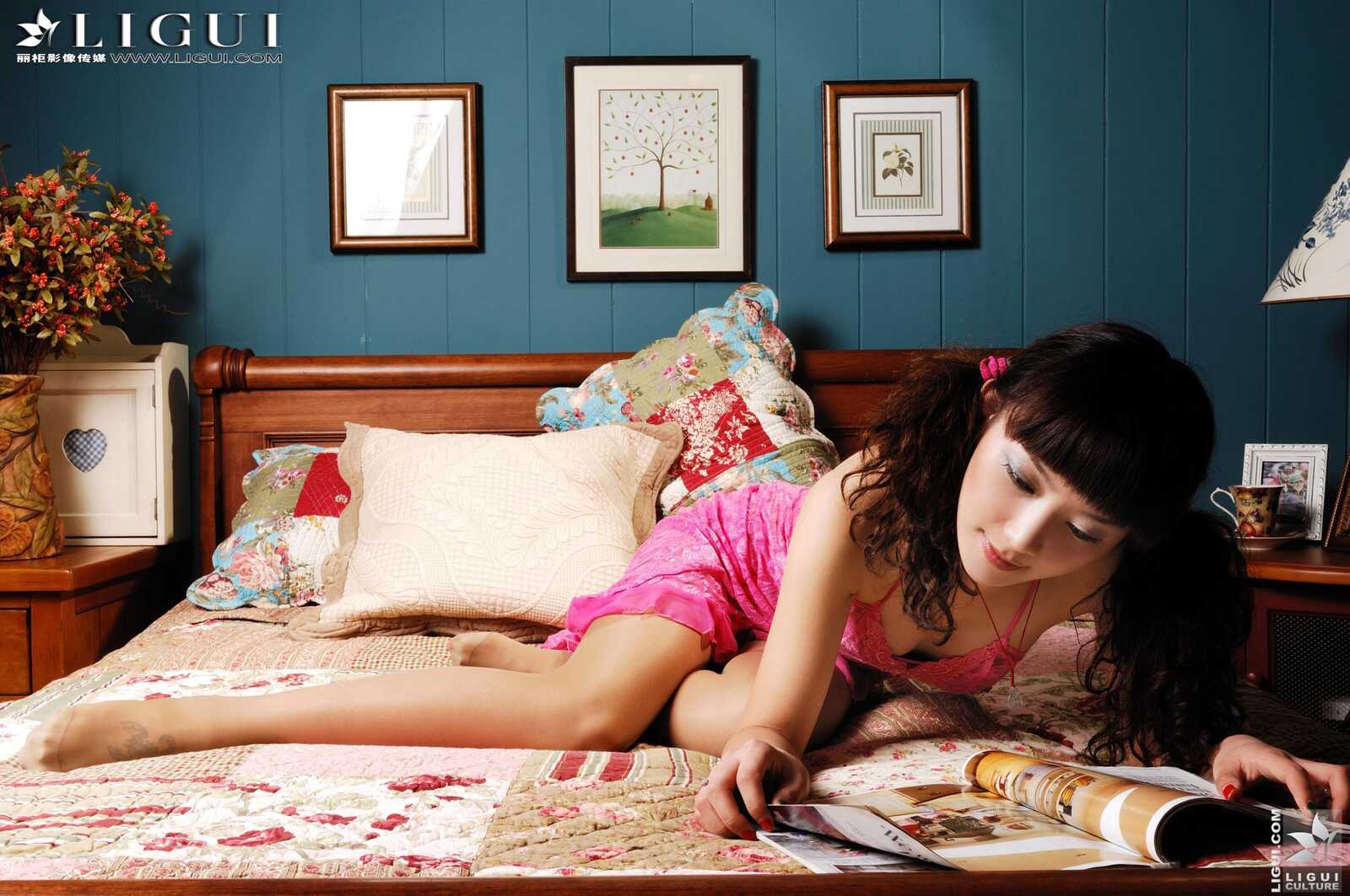 Model 咪惠美《蕾丝睡衣少女》 [丽柜LiGui] 美腿玉第6张