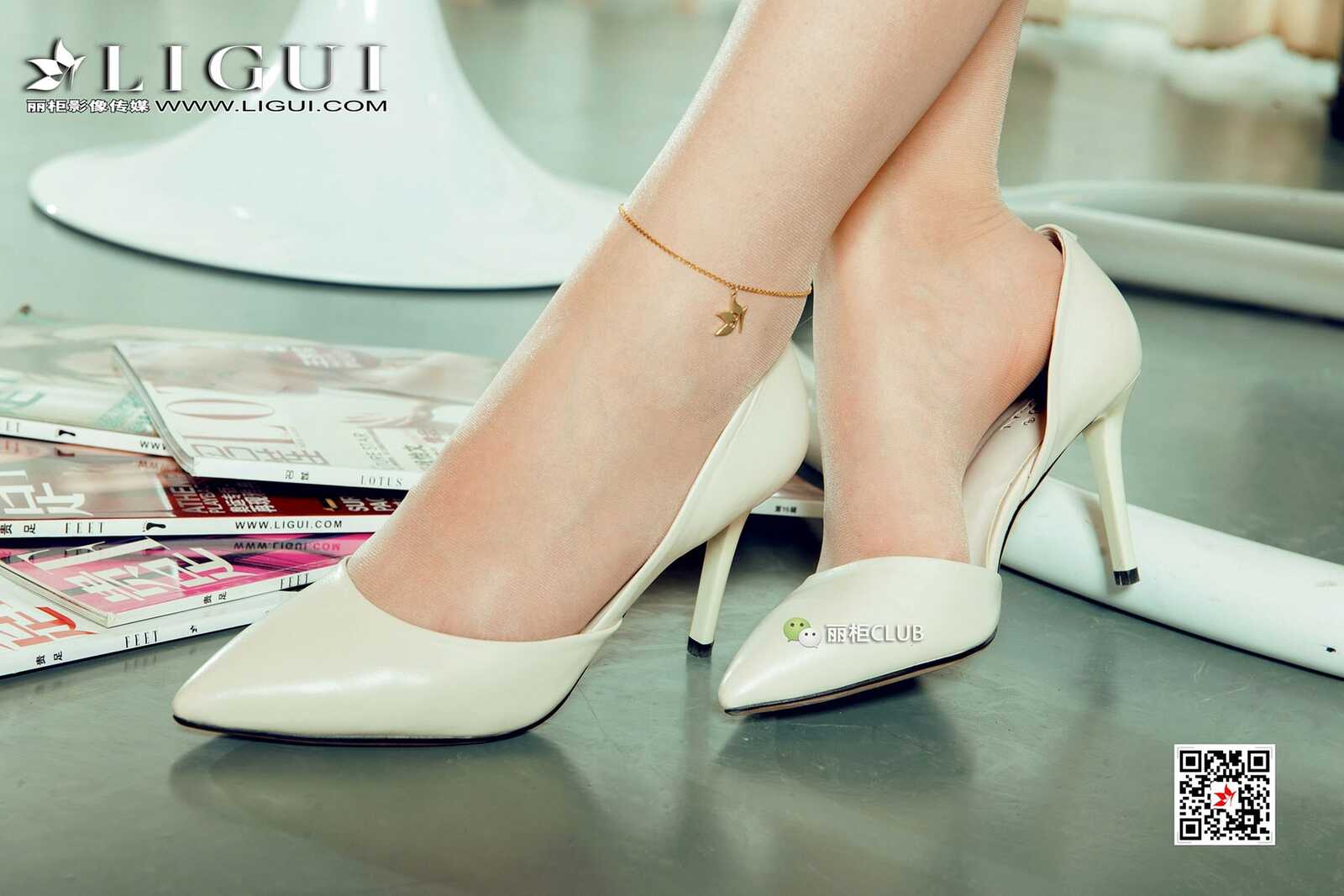 Mode 足模雪糕《吊篮椅丝足》 [丽柜Ligui] 写真集第13张