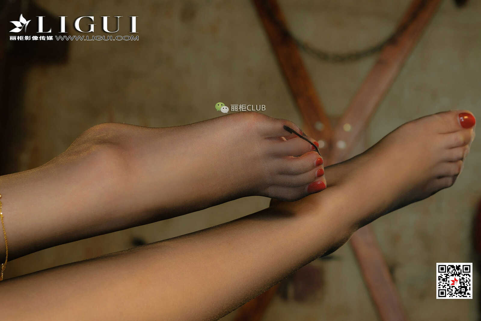 腿模小戈《黑丝女王》 [丽柜Ligui] 写真集第12张