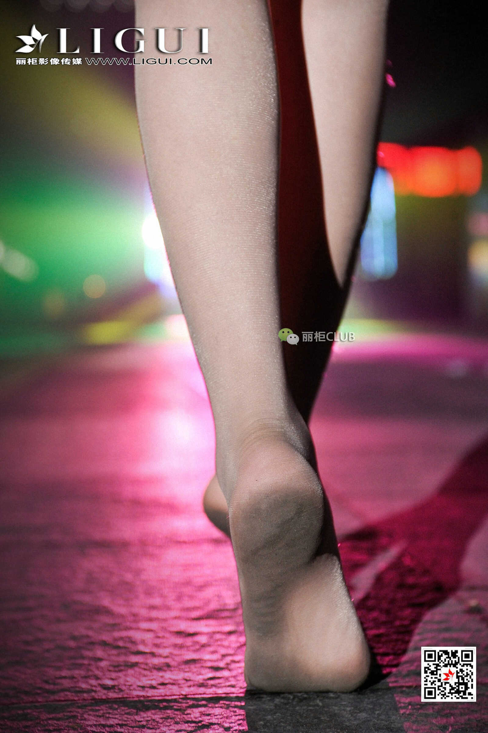 腿模凌凌《美腿夜拍》 [丽柜Ligui] 写真集第6张