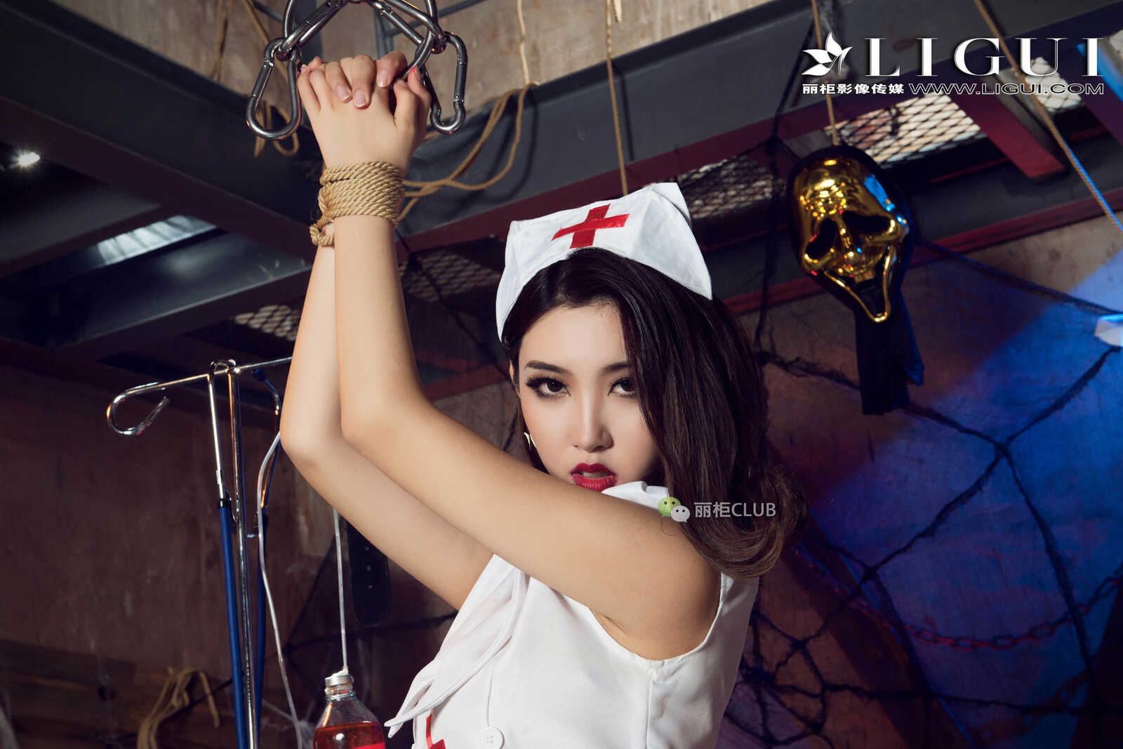 腿模筱筱《护士捆绑》 [丽柜Ligui]  美腿丝足写真第9张