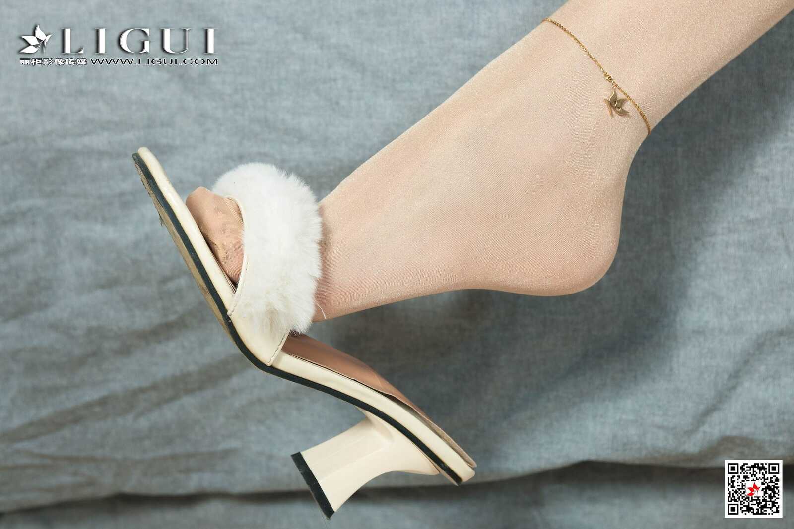 足模筱筱《肉丝玉足》 [丽柜Ligui] 网络丽人 写真第6张