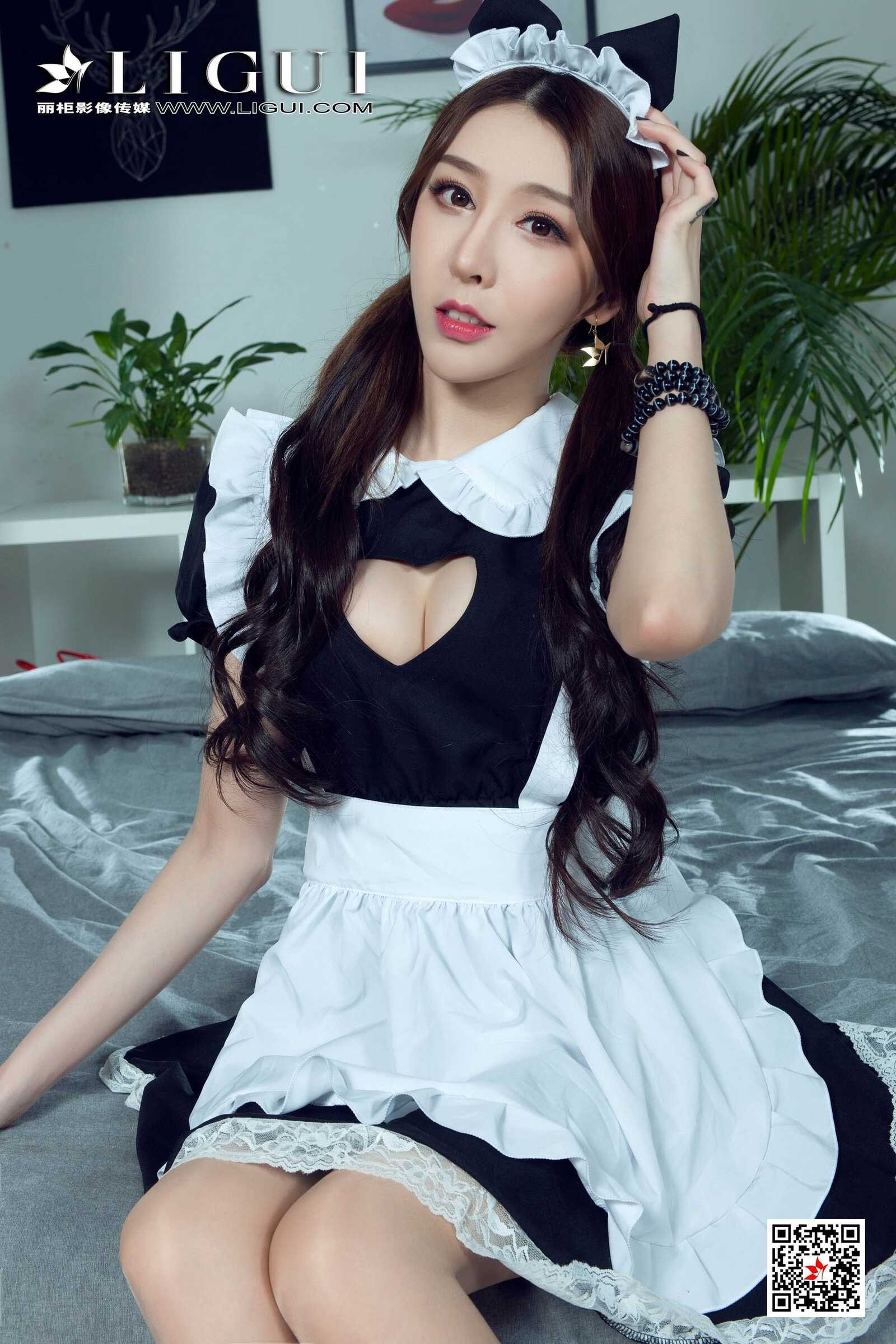 腿模兔子《女仆绳艺》 [丽柜美束Ligui] 网络丽人第17张