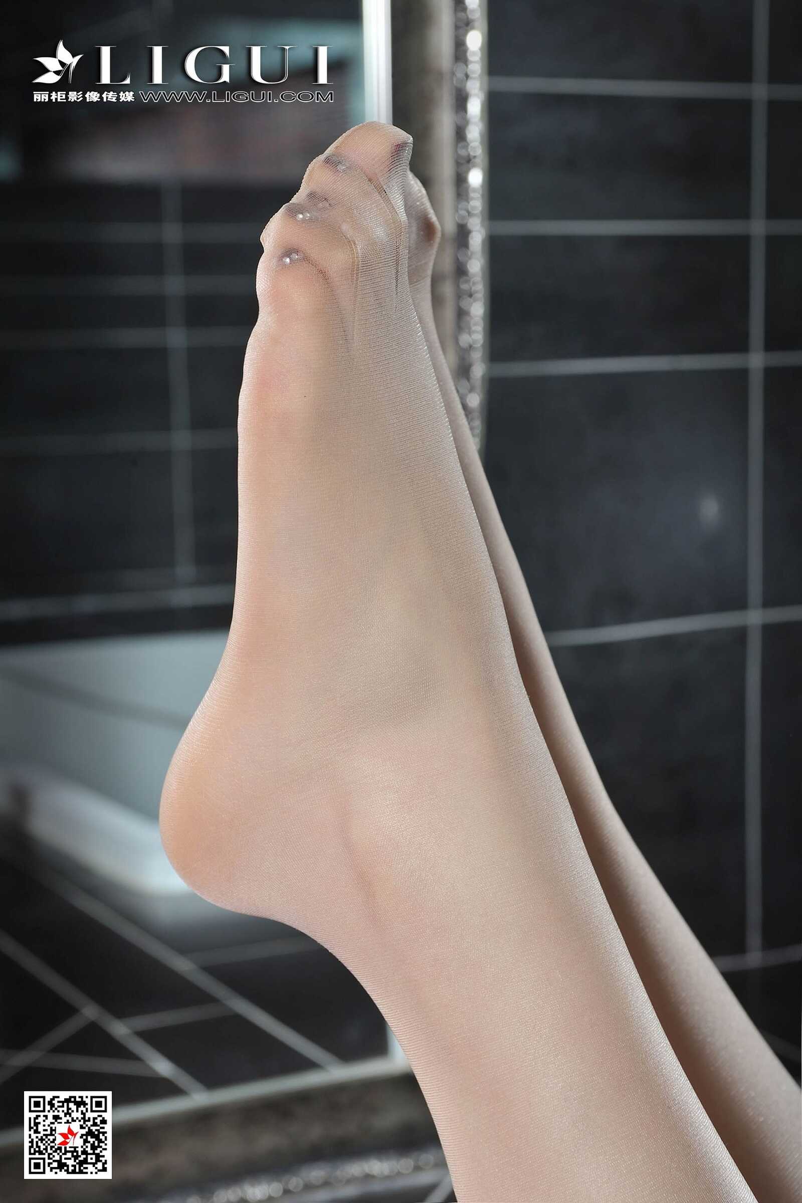 腿模文静《粉色护士丝足》 [丽柜Ligui] 写真集第8张