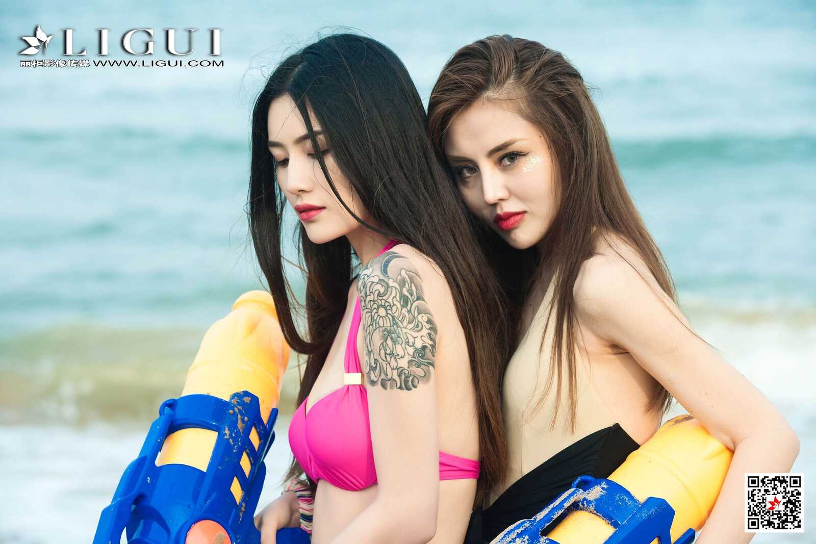 兔子&amp;amp;凉儿&amp;amp;甜甜《沙滩丝足》 [丽柜Ligui] 写第7张