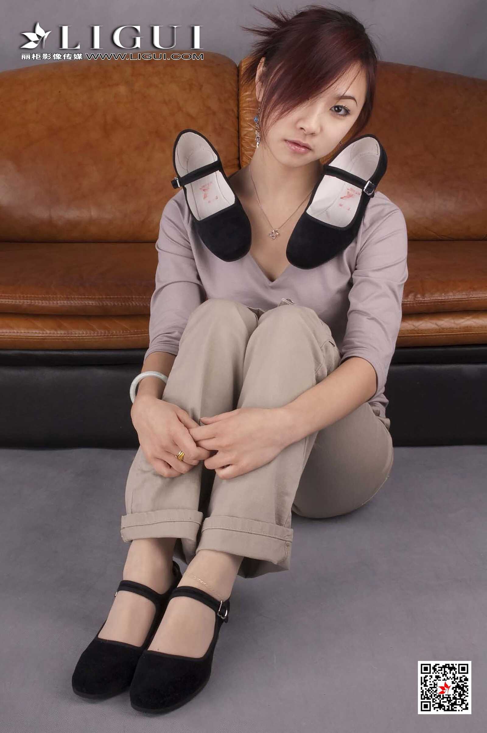 雅诗《复古美脚》 [丽柜Ligui] 网络丽人 写真集第3张