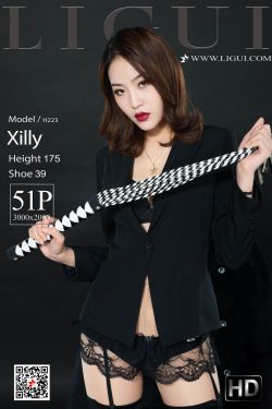 腿模Xilly《黑丝皮鞭系列》 [丽柜美束LIGUI] 网络丽