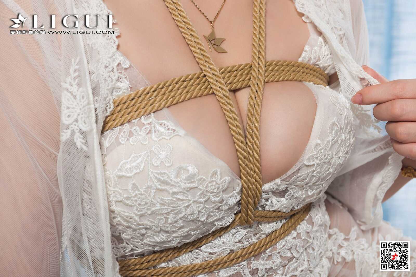 然然《蕾丝美束》 [丽柜Ligui] 网络丽人 写真集第5张