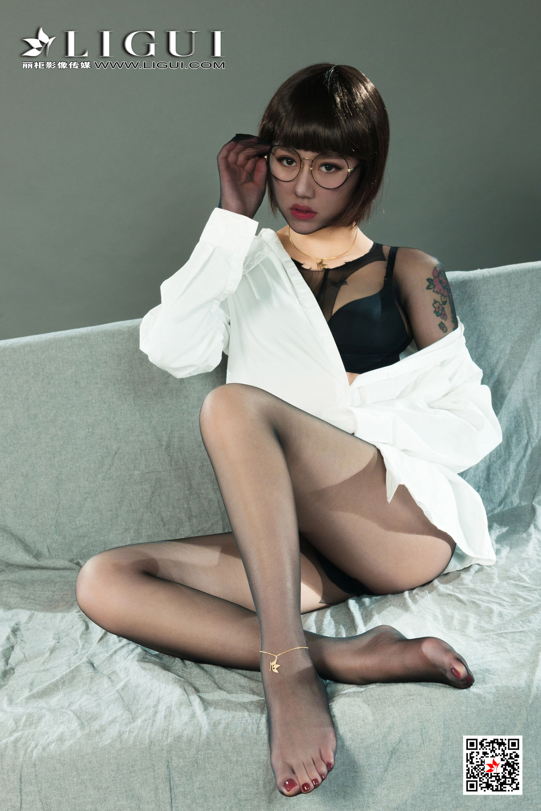 [丽柜Ligui] 2021.09.24 Model 多多 丝足美腿套图第6张