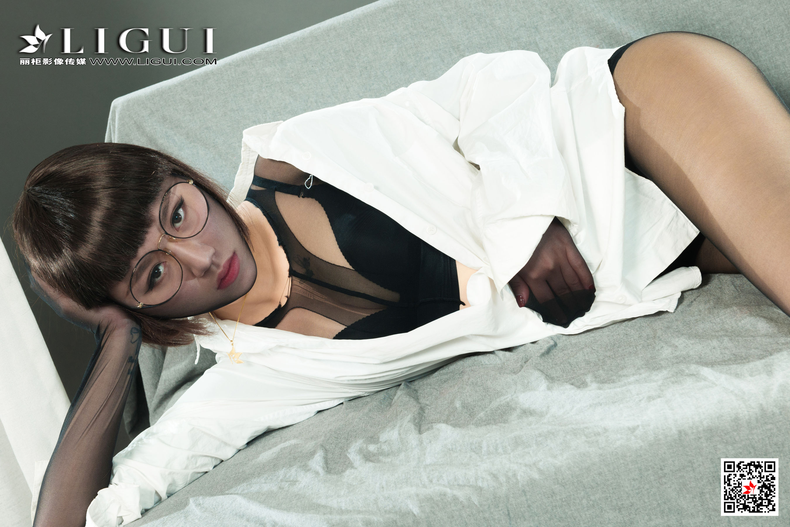 [丽柜Ligui] 2021.09.24 Model 多多 丝足美腿套图第5张