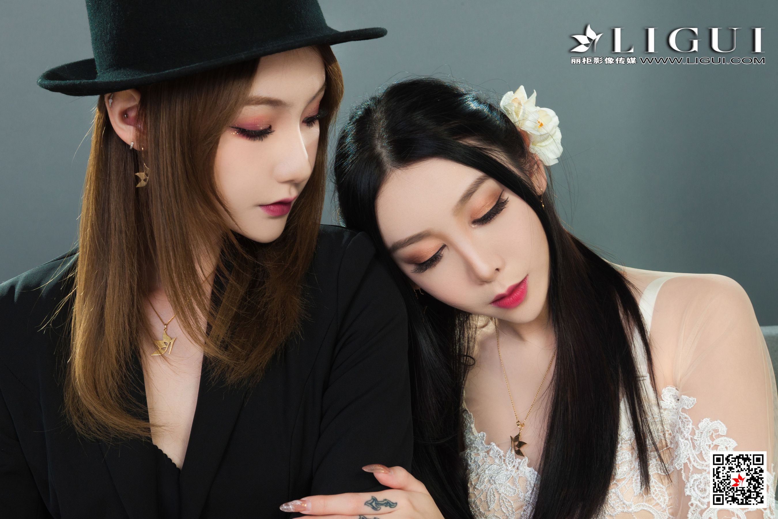 [丽柜Ligui] Model 兔子&amp;心心 《双生花-一吻定情》第29张