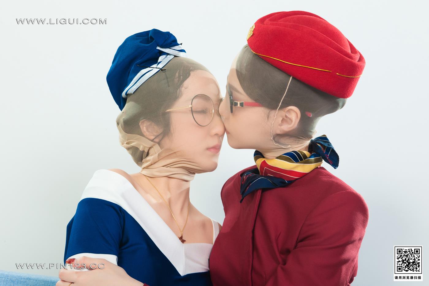 [Ligui丽柜]2022.11.11 双生花-空中丝欲 汐汐＆心心第19张