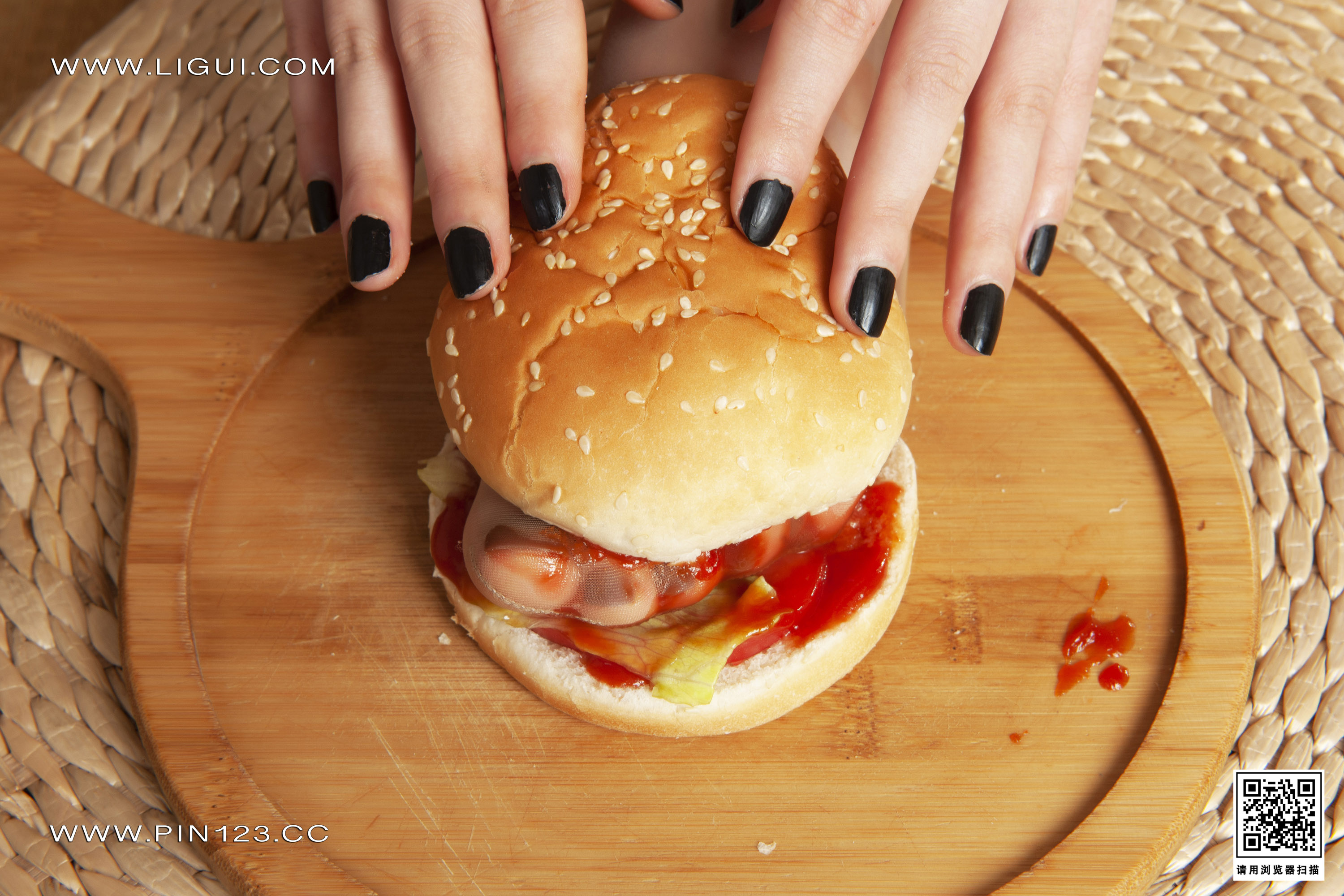 [Ligui丽柜] 2023.04.24《肉丝汉堡》橙子第2张