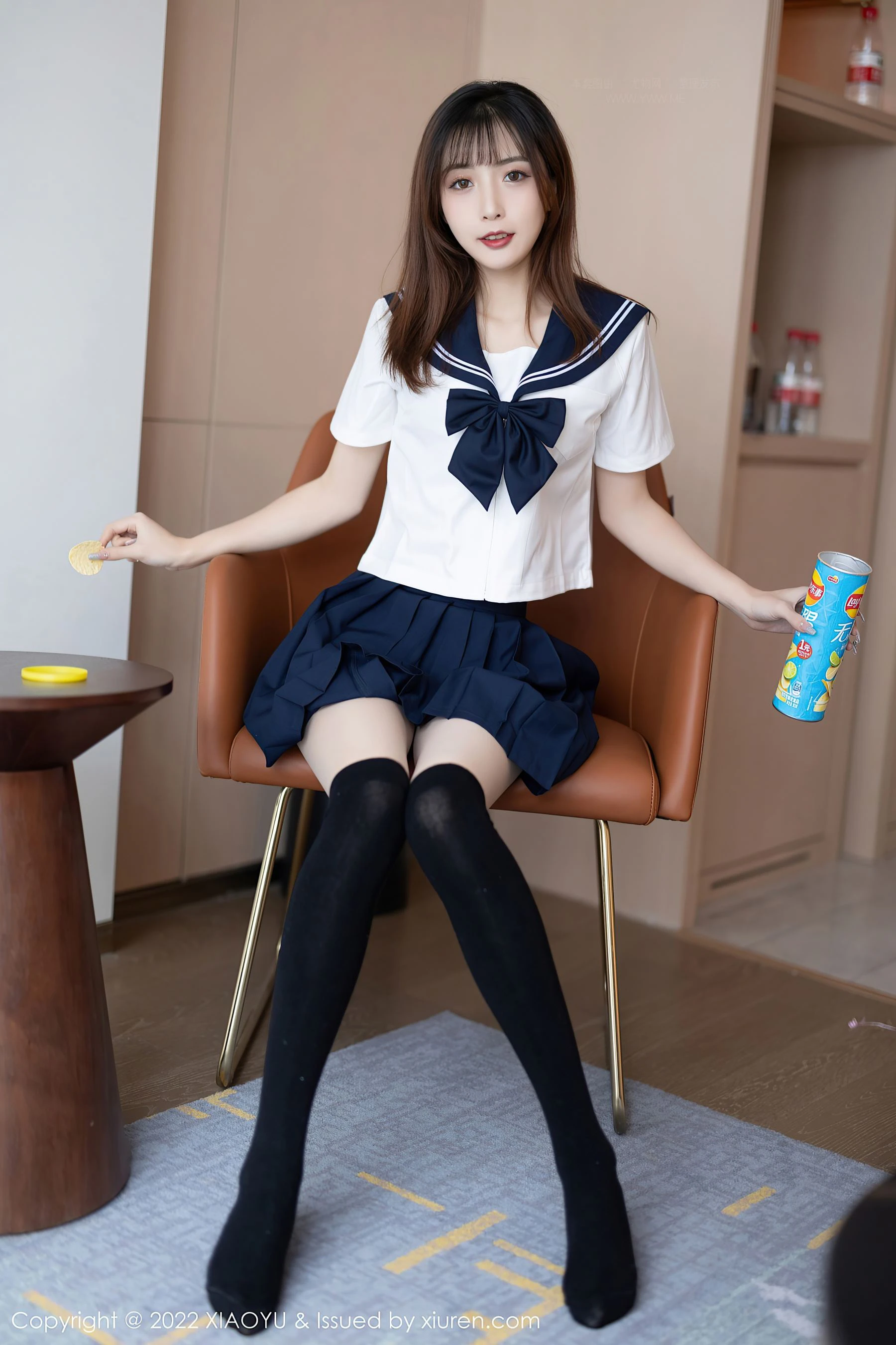 语画界 VOL.726 林星阑 美腿制服第18张