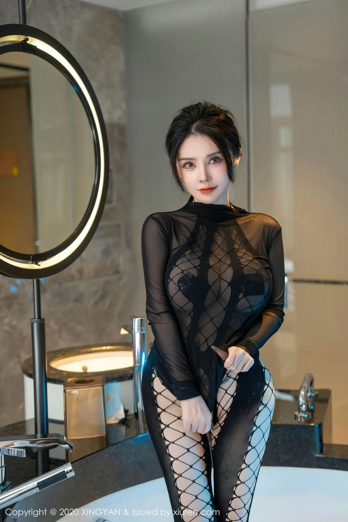  星颜社 Vol.210 潘娇娇 渔网式连体衣写真 [78P]第3张