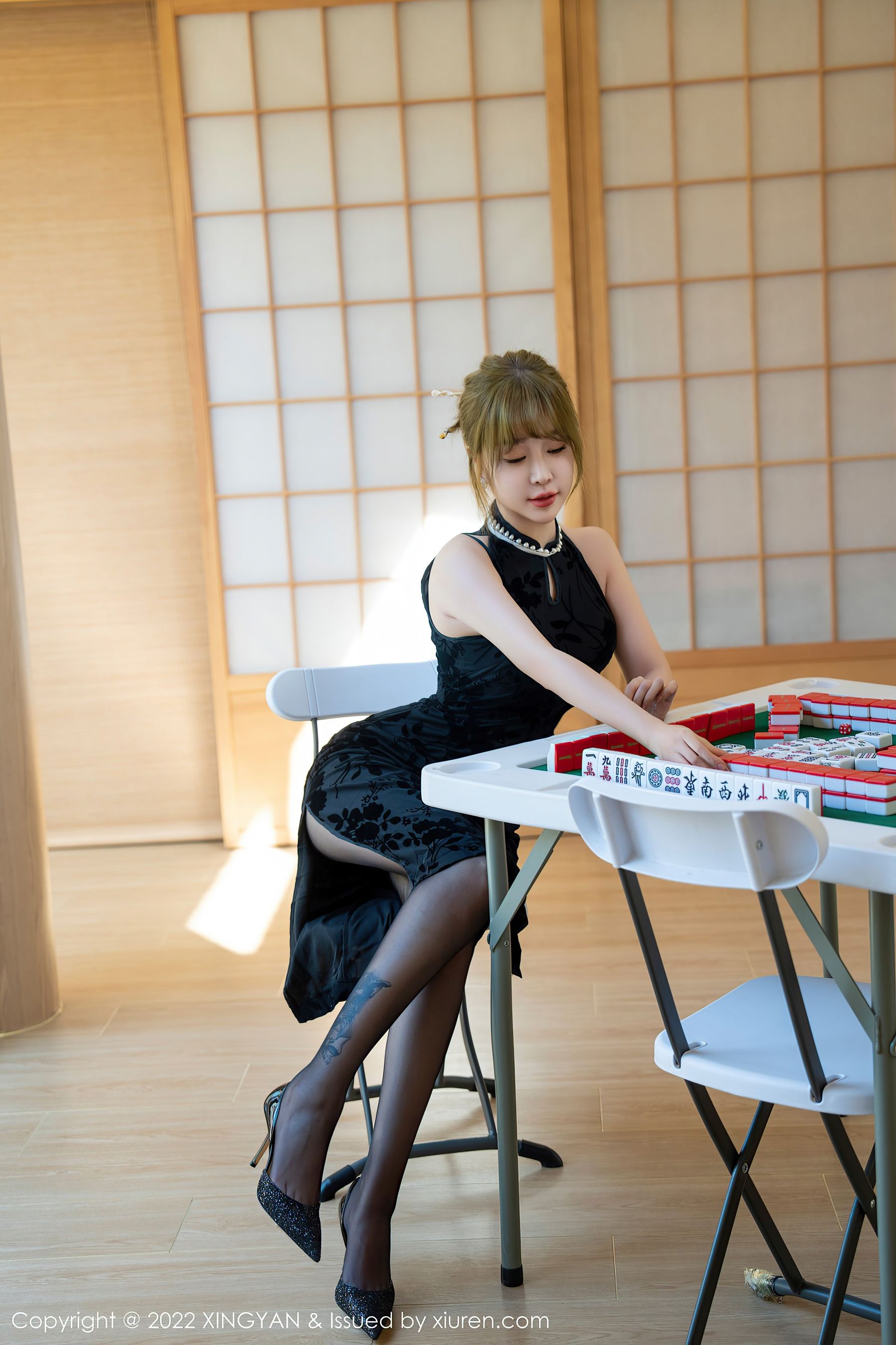 星颜社 VOL.148 王雨纯 黑丝美臀第19张