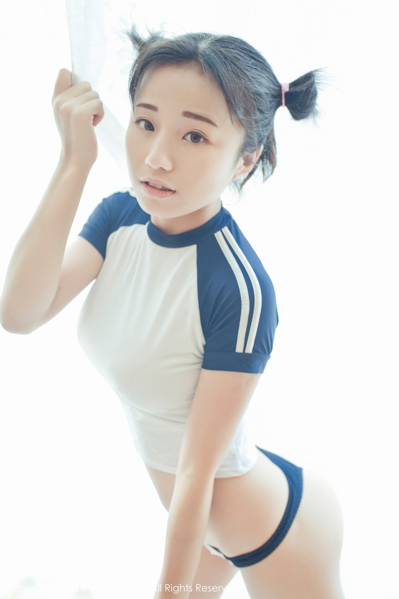 [Xiuren绣人网]XR20190116N01313 2019.01.16 NO.1313 蕾SI小新娘+日系蓝色体操服 仓井优香[45+1P]第3张