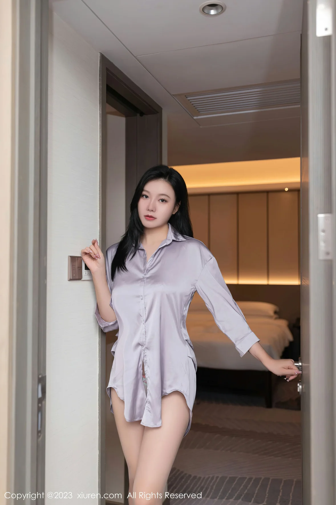  秀人网 No.7376 安然anran 浅色薄纱内衣性感写真 [77P]第1张