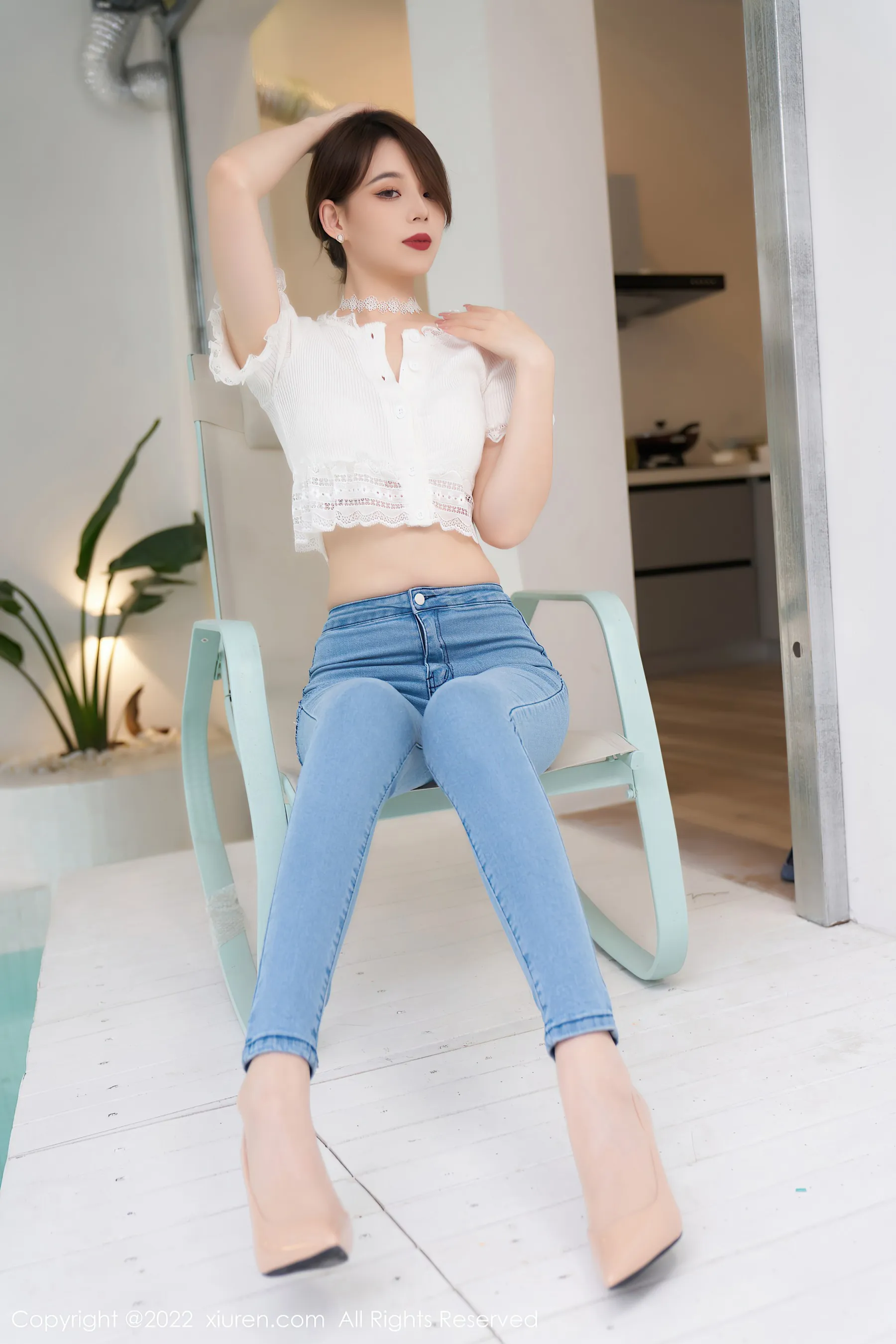 秀人网 No.4633 言沫 牛仔裤美腿第6张