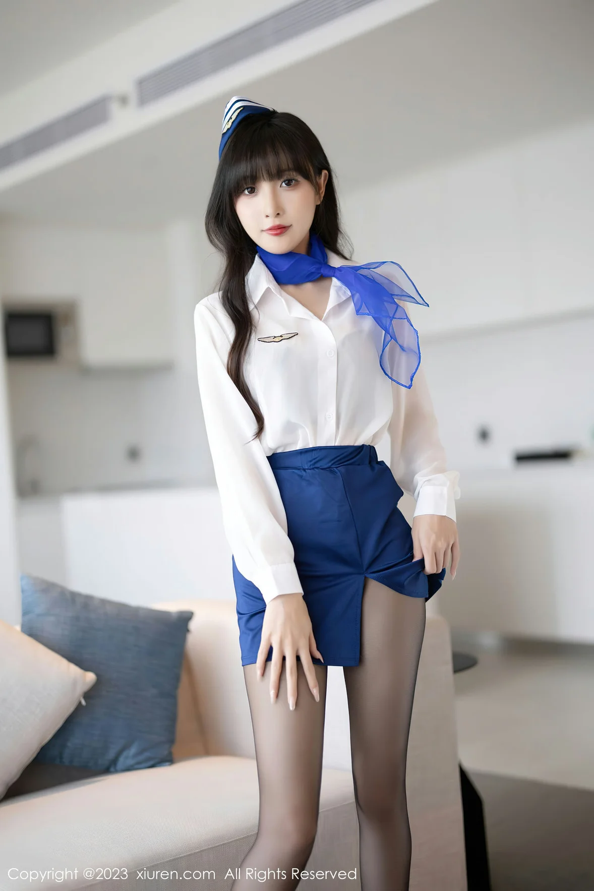  秀人网 No.7347 林星阑 空姐制服安吉旅拍 [84P]第7张