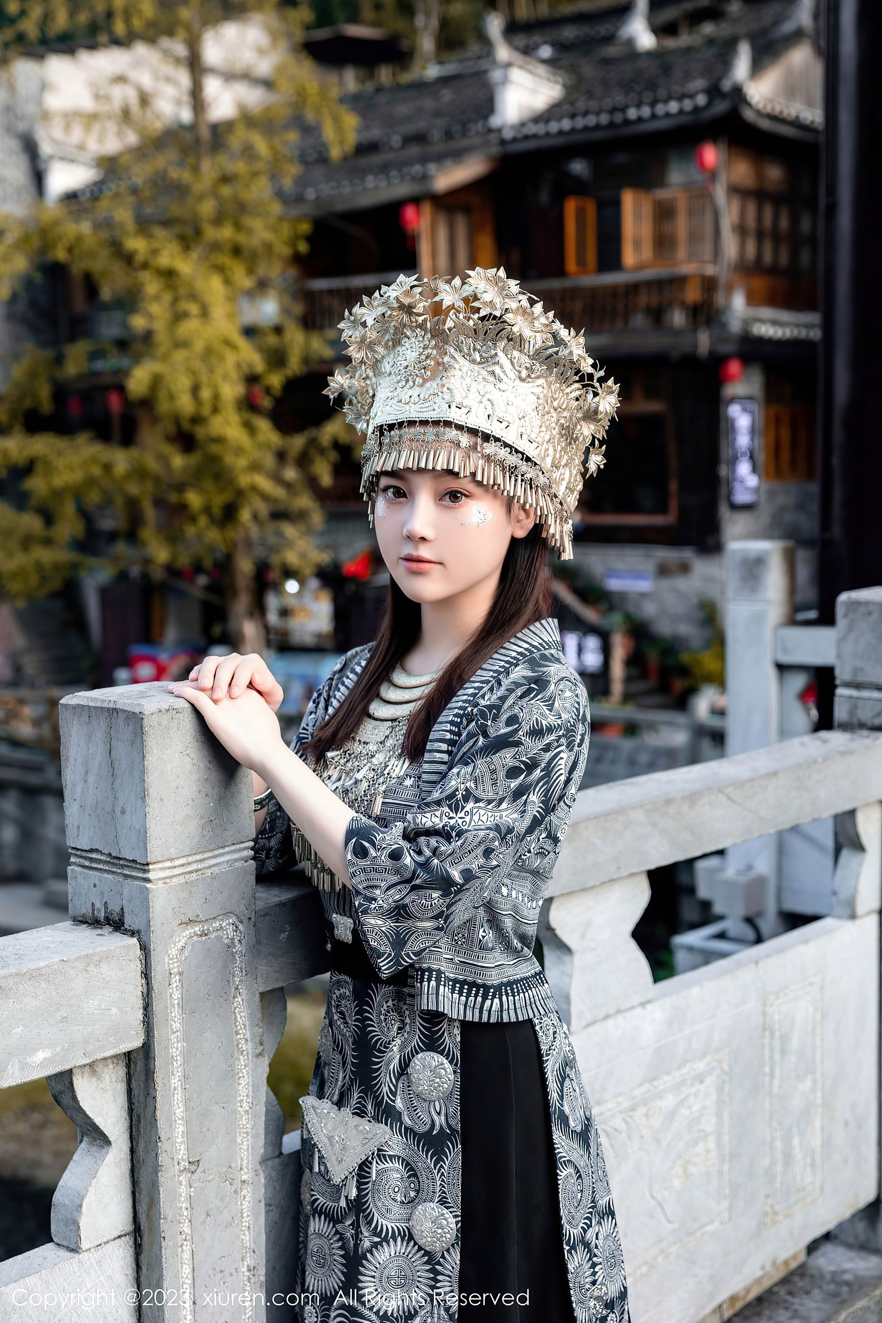 XiuRen 秀人 No.7448 豆瓣酱 苗族服饰第24张