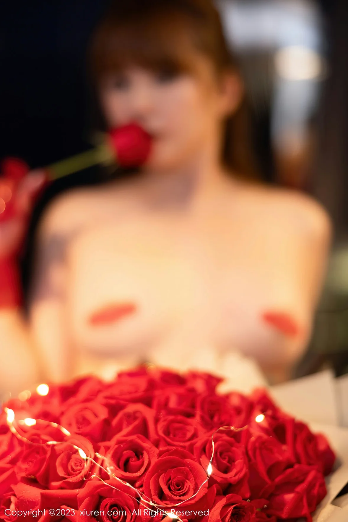  XiuRen 秀人 No.6981 张思允Nice 红色轻透情趣内衣性感写真 [72P]第10张