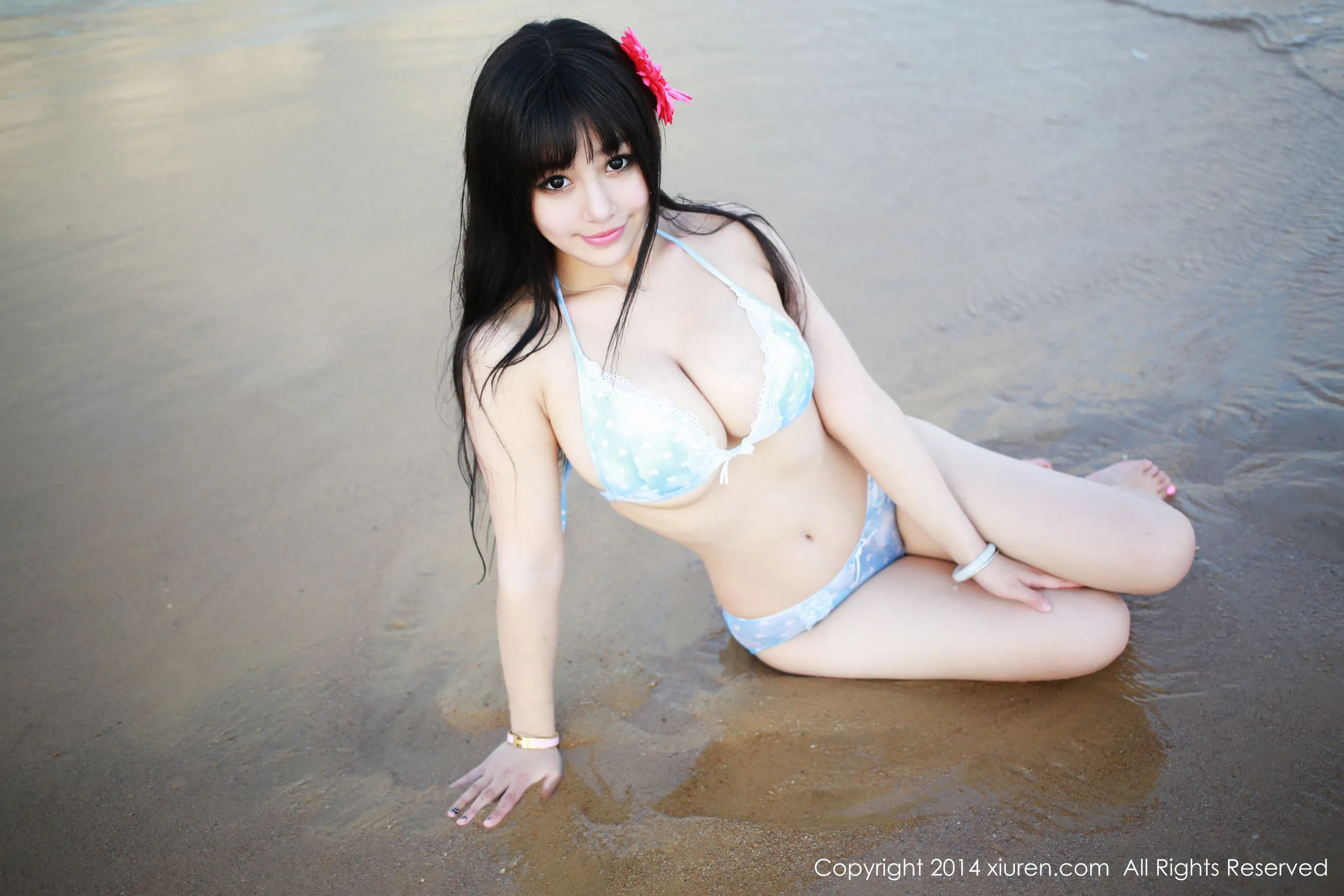  Barbie可儿《三亚旅拍写真第一弹》 秀人网 No.140第19张