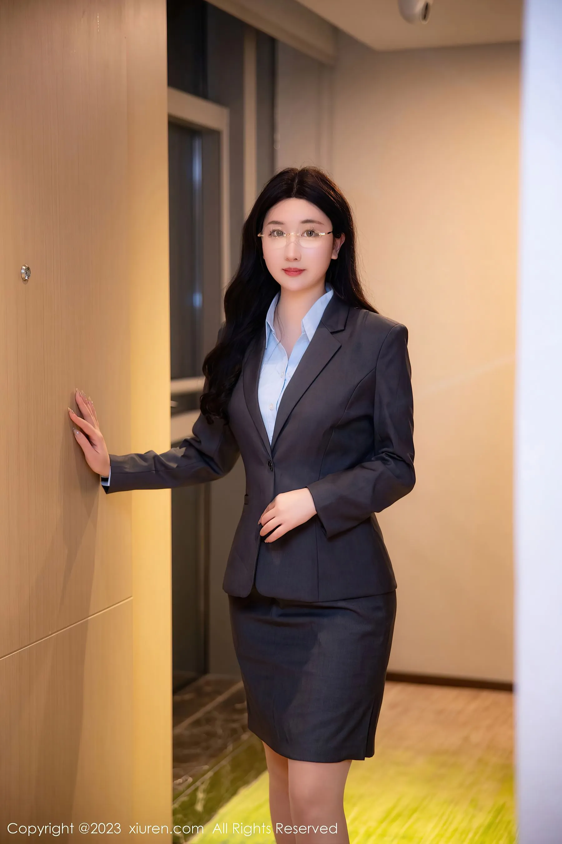  秀人网 No.6607 江真真 丝袜制服第22张