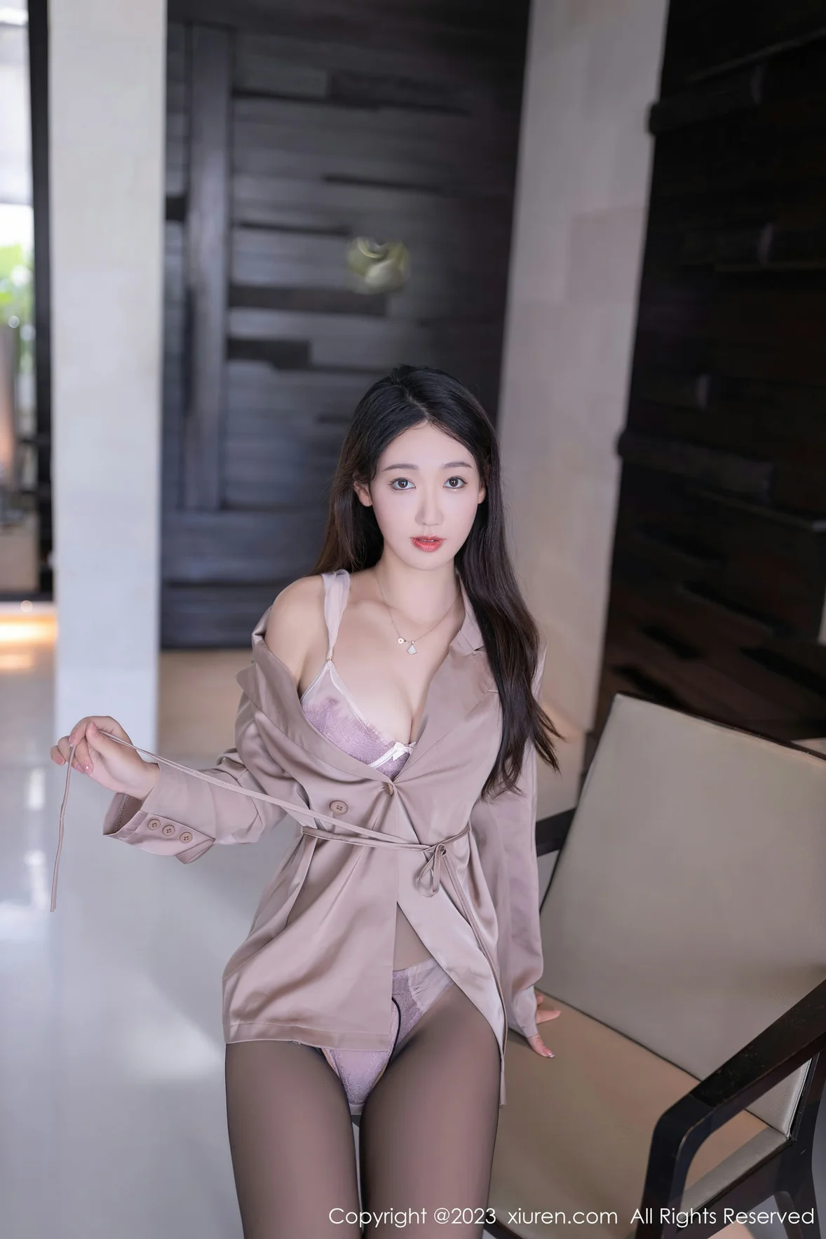  XiuRen 秀人 No.7333 唐安琪 淡紫色内衣巴厘岛旅 [81P]第7张