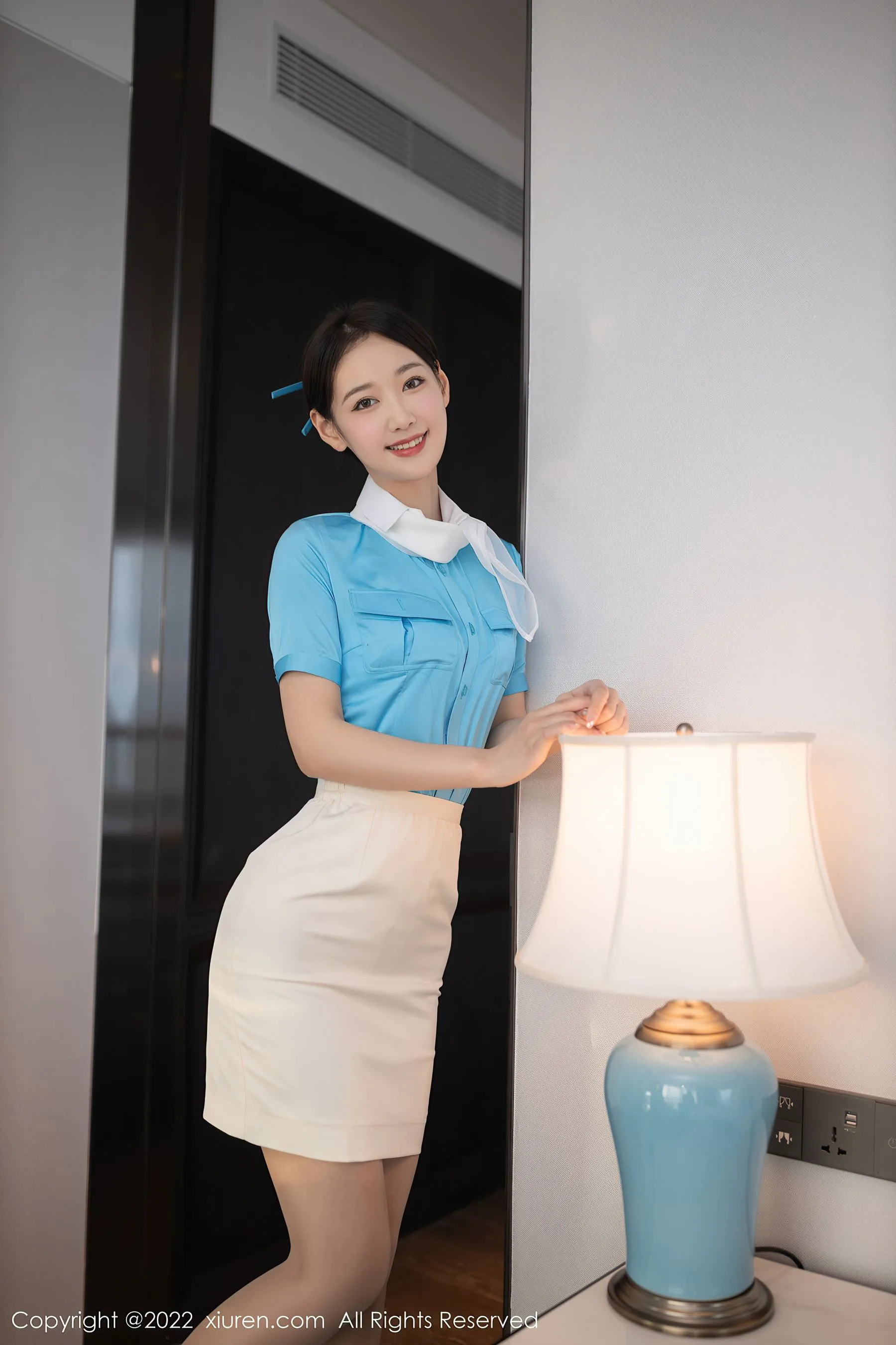 秀人网 No.5510 唐安琪 空姐制服第21张