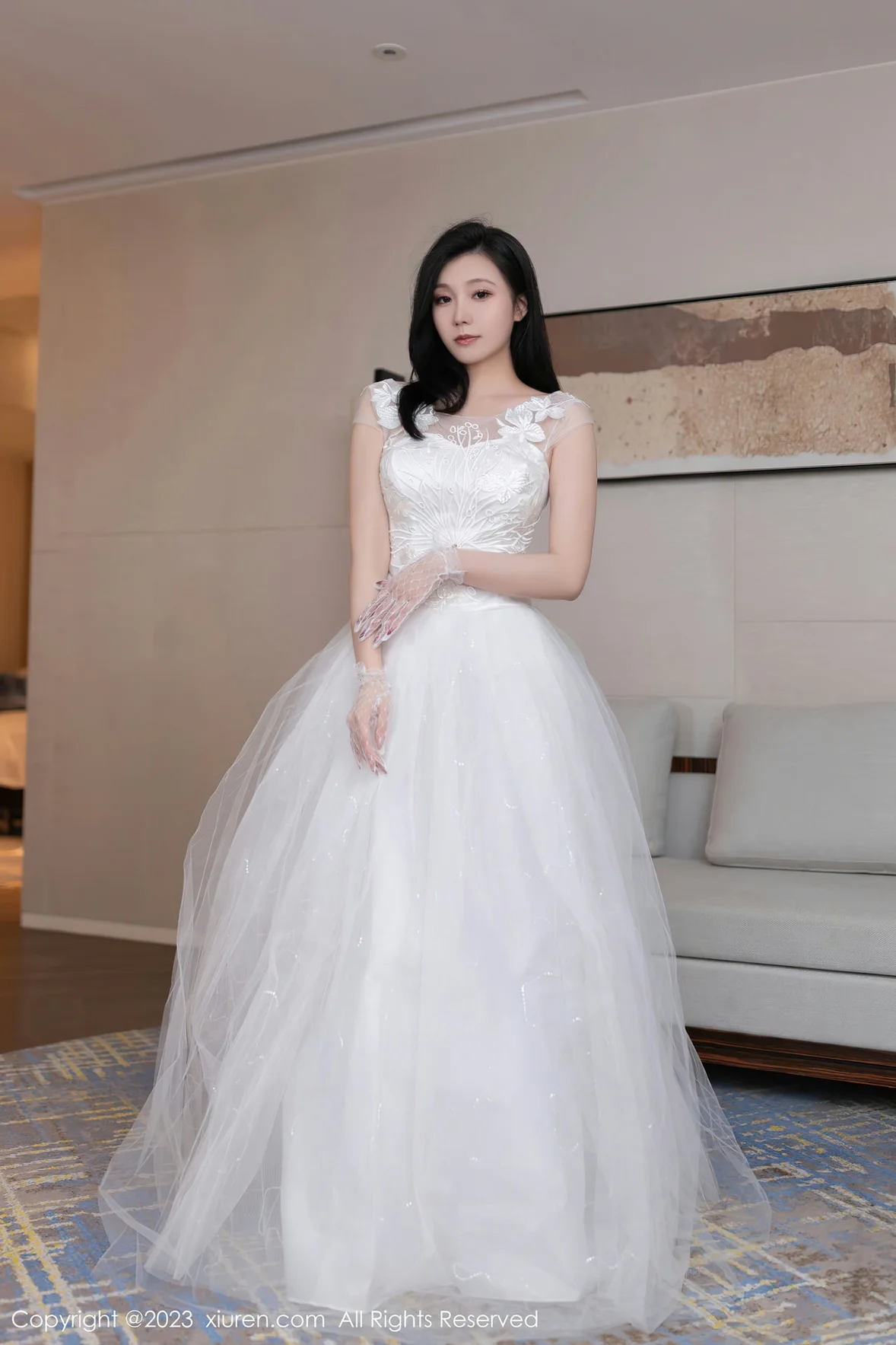  XiuRen 秀人 No.7201 安然anran 白色婚纱性感写真 [80P]第1张