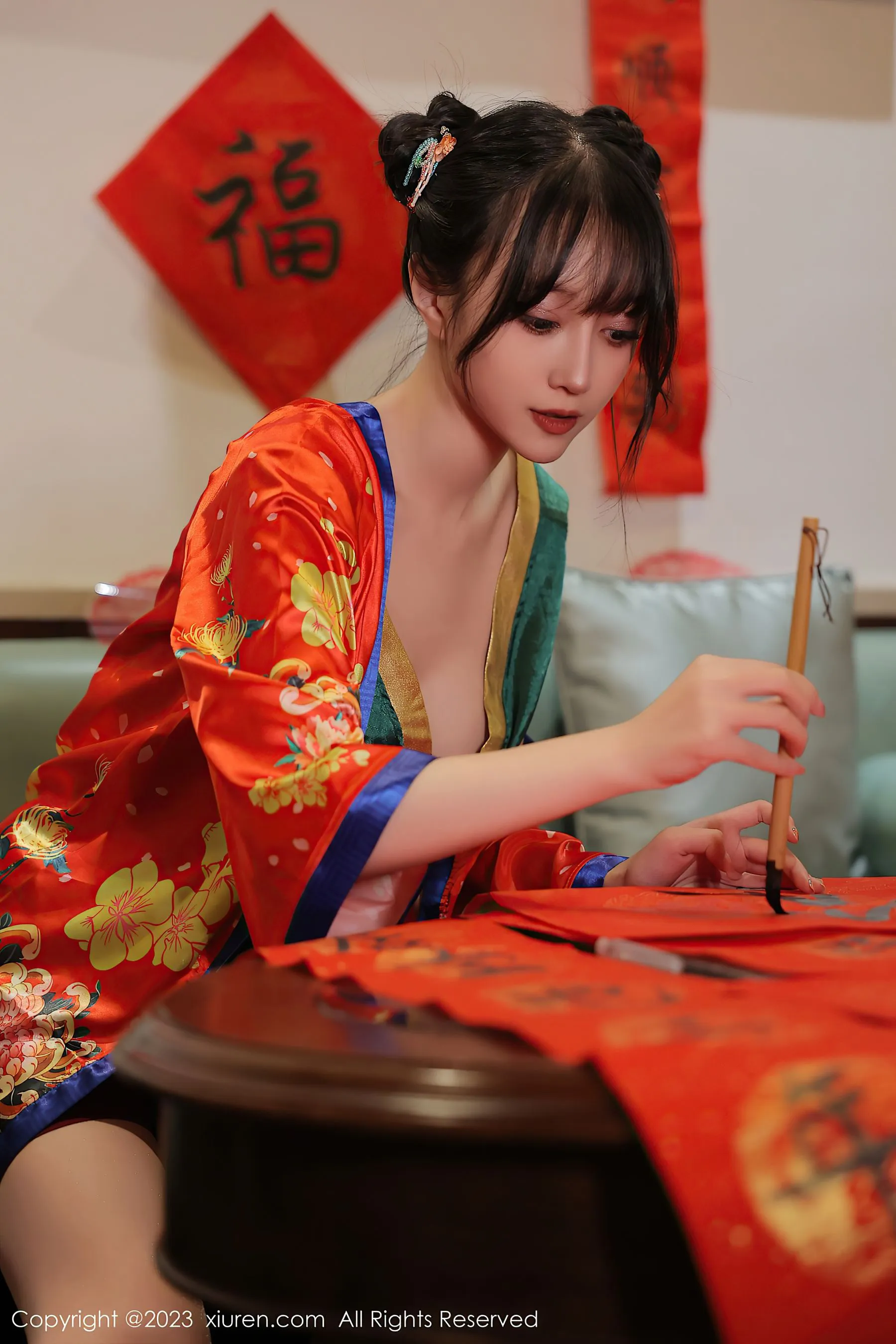  秀人网 No.6167 玥儿玥er 新春美腿第16张