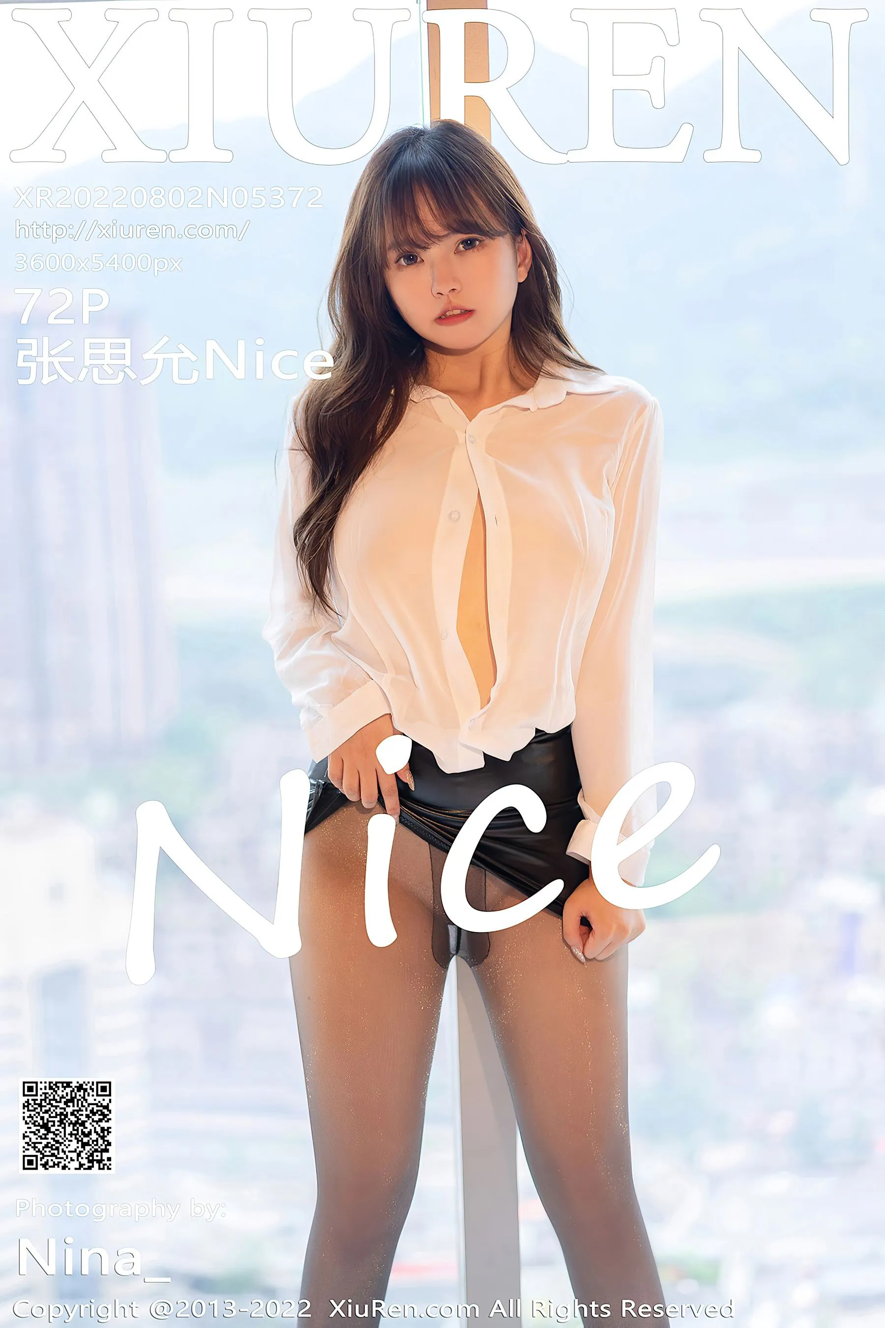  秀人网 No.5372 张思允Nice 黑丝美腿第25张